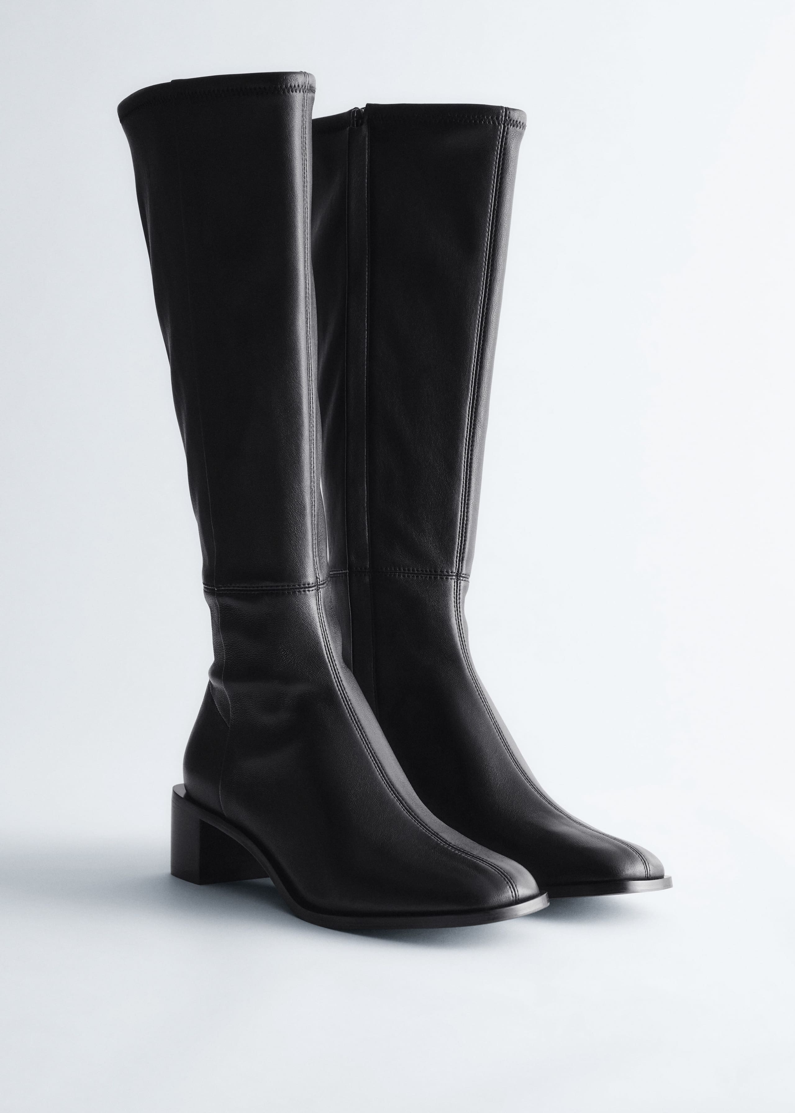 Image of Knee-High Nappa Sock Boots