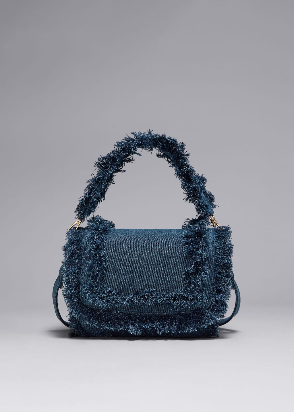 Sac en jean effiloché
