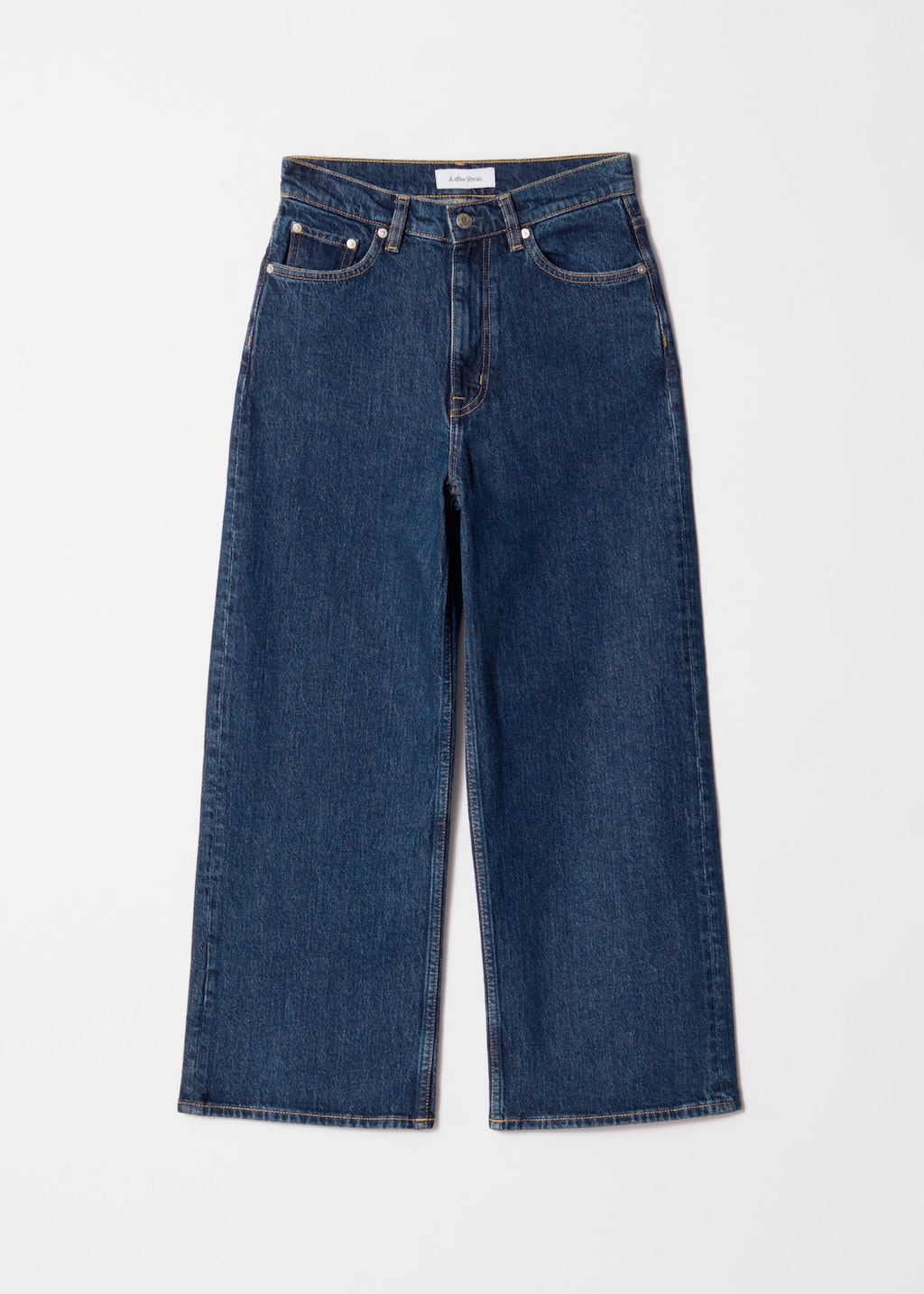 Image of Cropped Wide-Leg Jeans