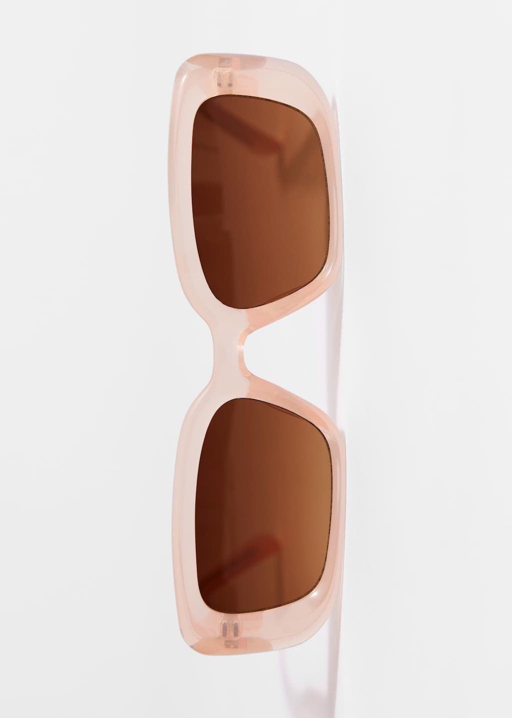 Sonnenbrille mit breitem, rechteckigem Rahmen - Schwarz - Stillleben