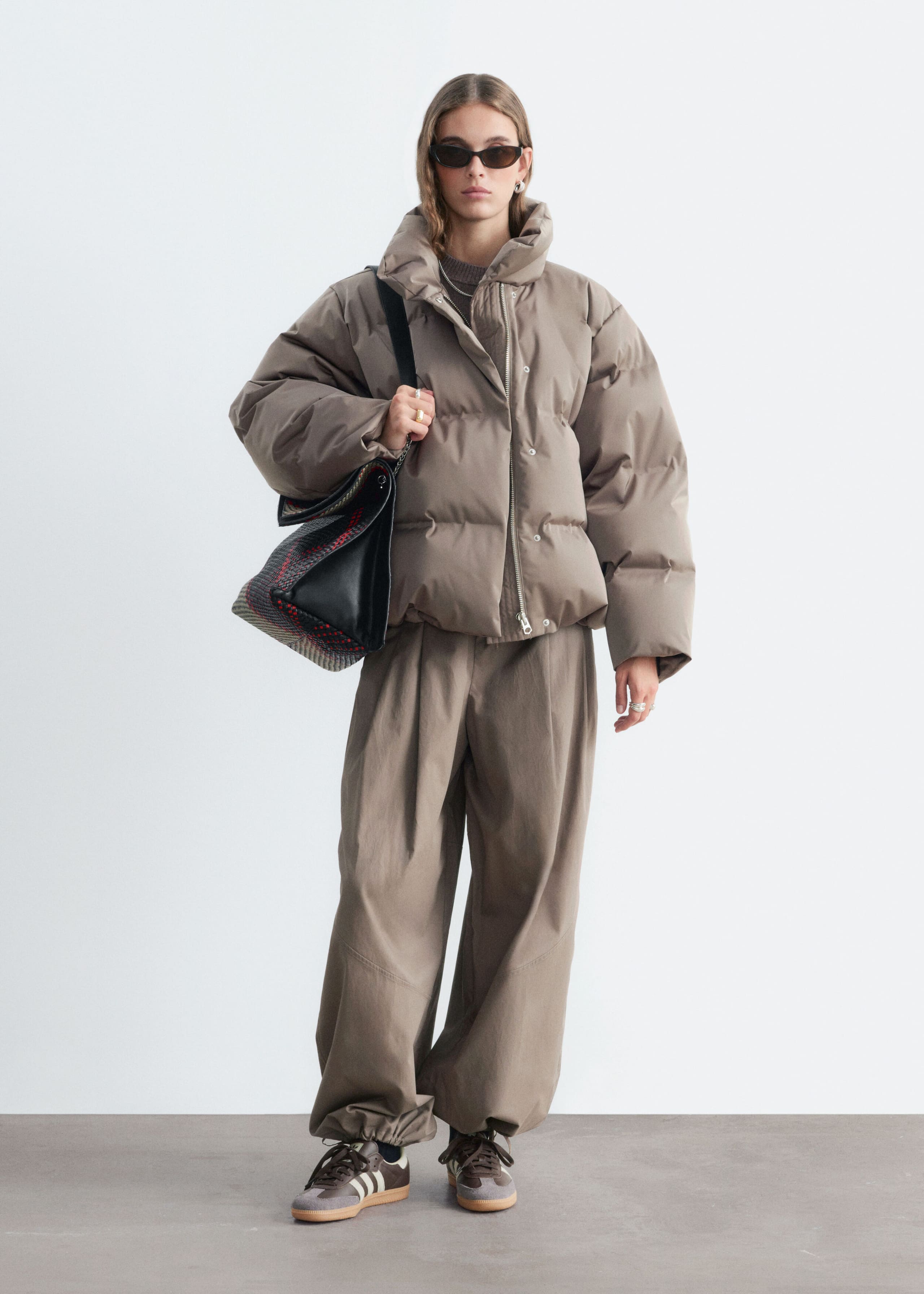 Down Puffer Jacket - Mole - Lookbook