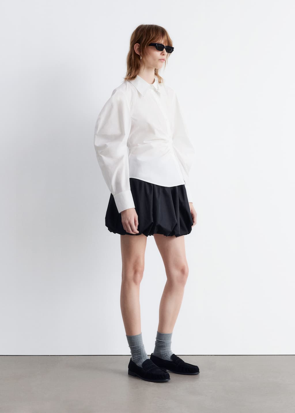 Image of Asymmetrical Cotton Shirt