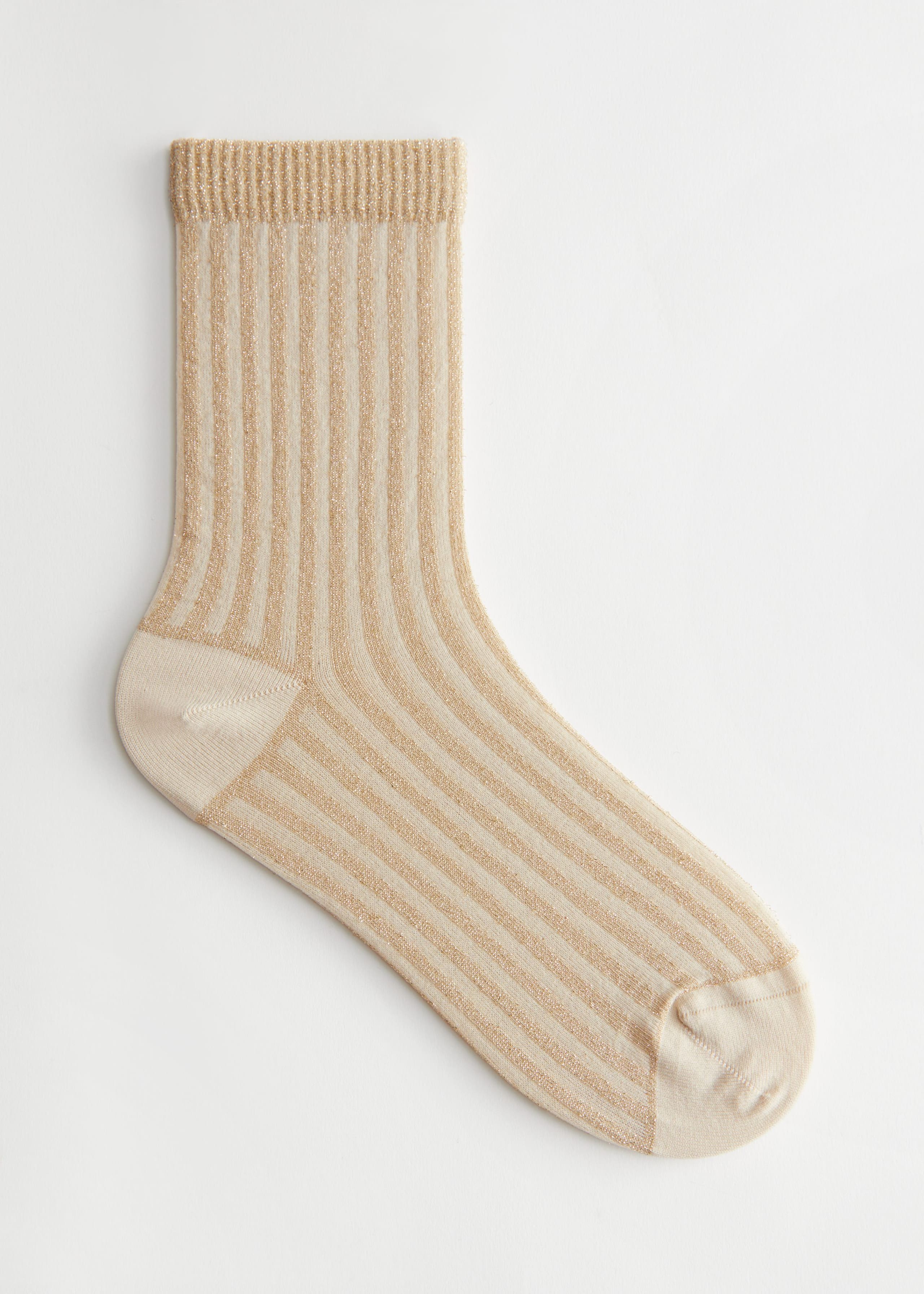 Glitter Rib Socks - Jade - Bodegón
