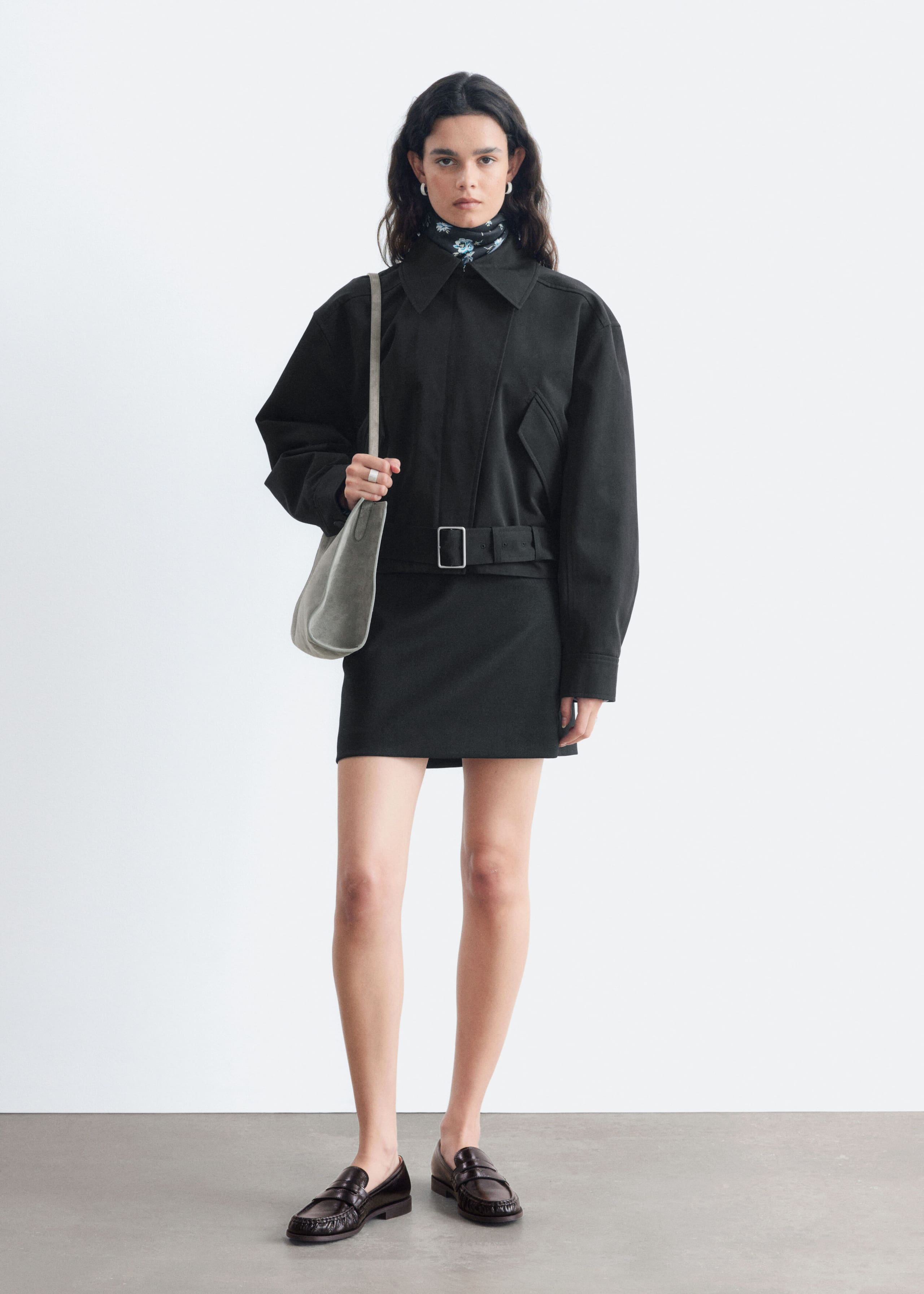 Belted Cotton Twill Jacket - Beige - Lookbook