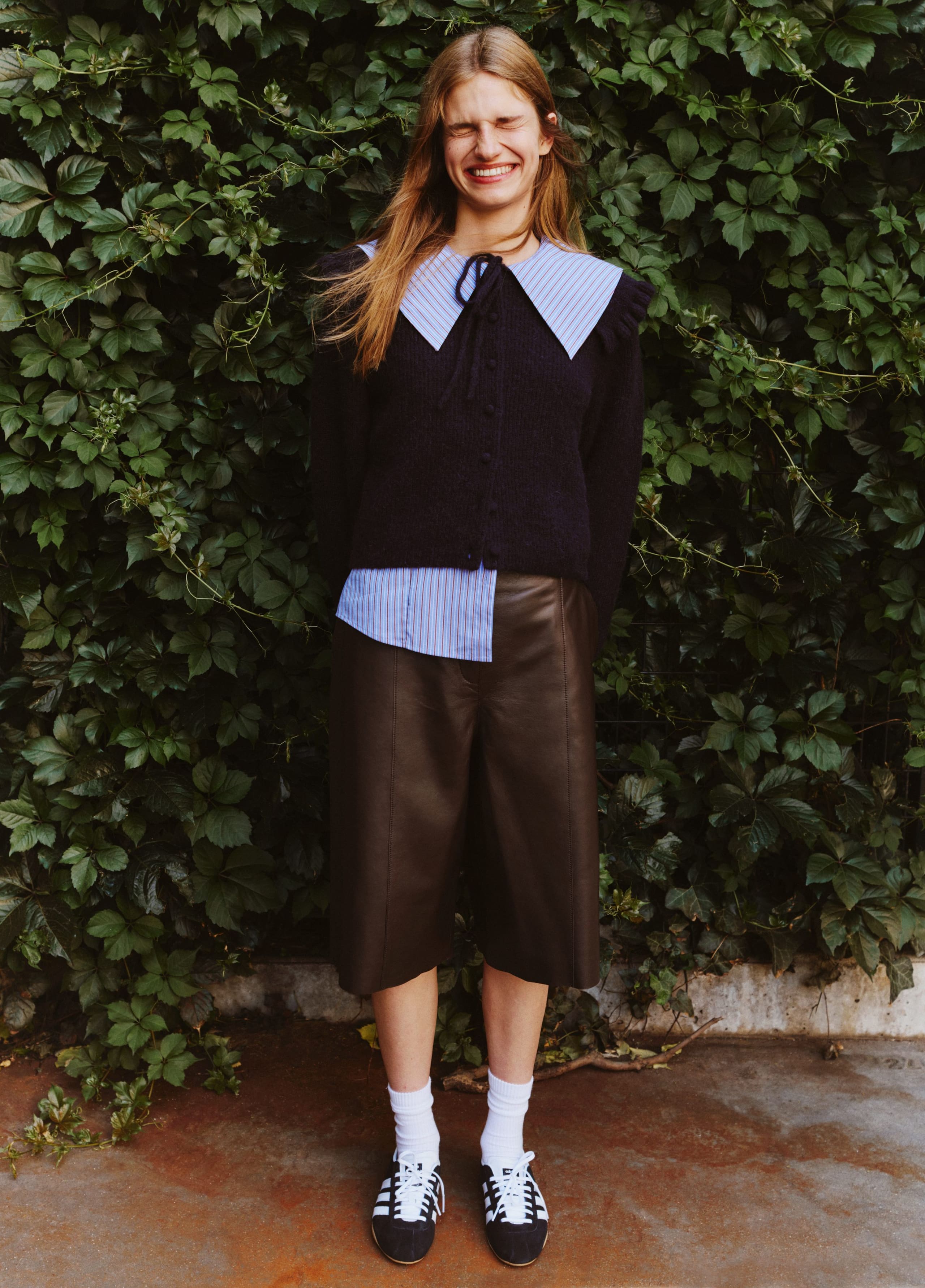 Image of Peter Pan-collar Cardigan