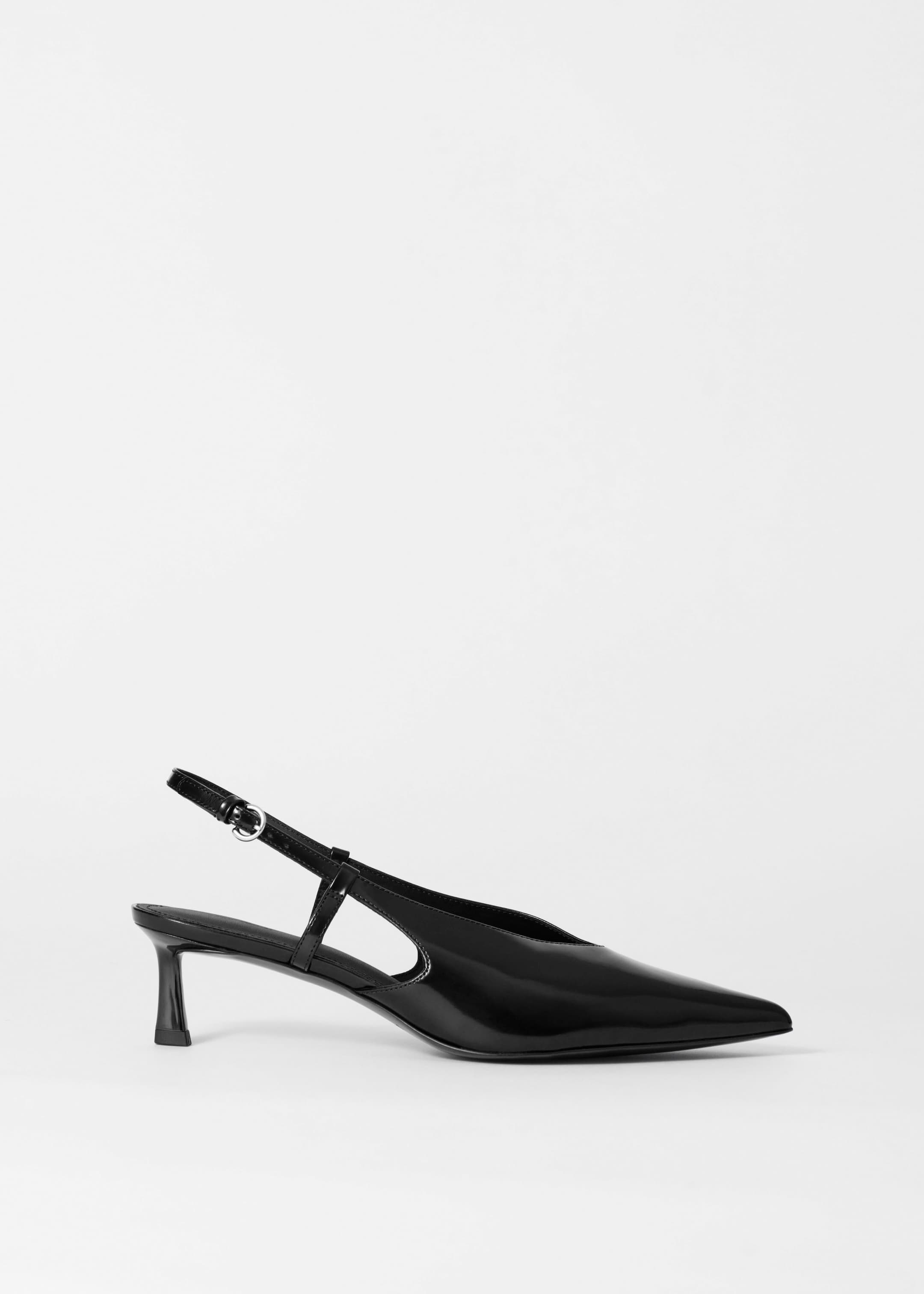 Agrandir l'image: Escarpins classiques à bride arrière en cuir - Noir - FEMME | H&M FR 3