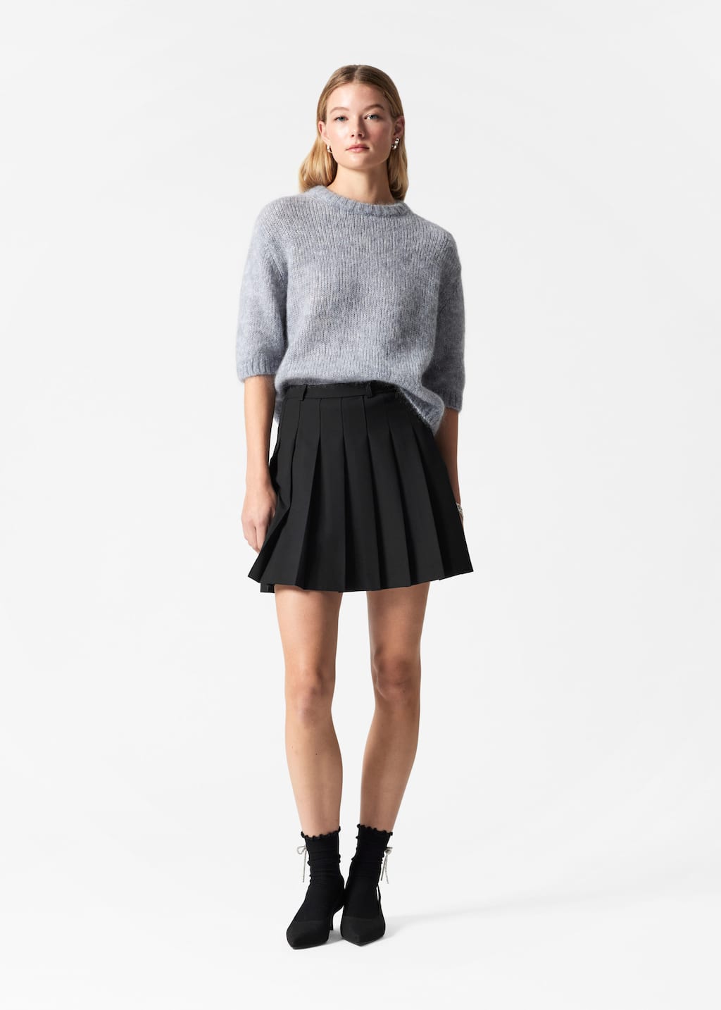 Image of Knitted Mohair-Blend T-Shirt