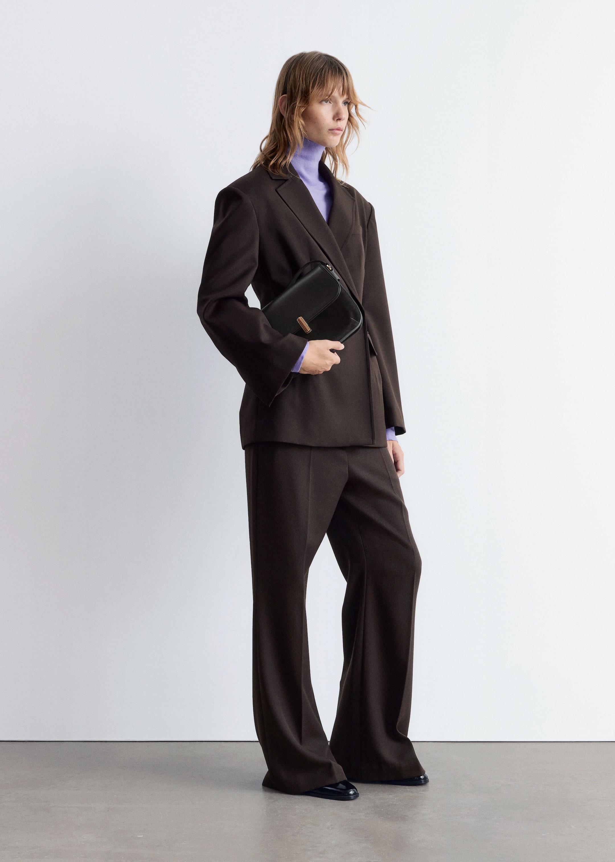 Visualizza immagine più grande: Blazer doppiopetto in lana - Marrone scuro - DONNA | H&M IT 5