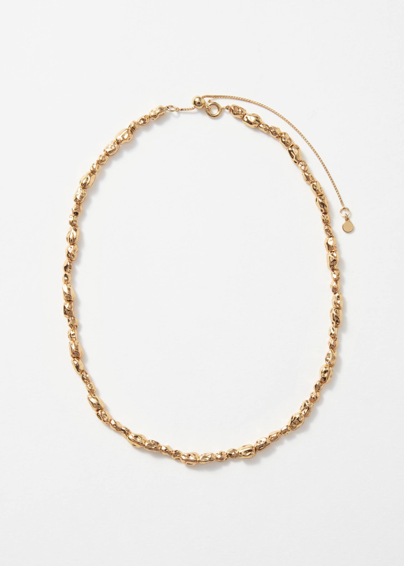 Kurze Perlenkette - Gold