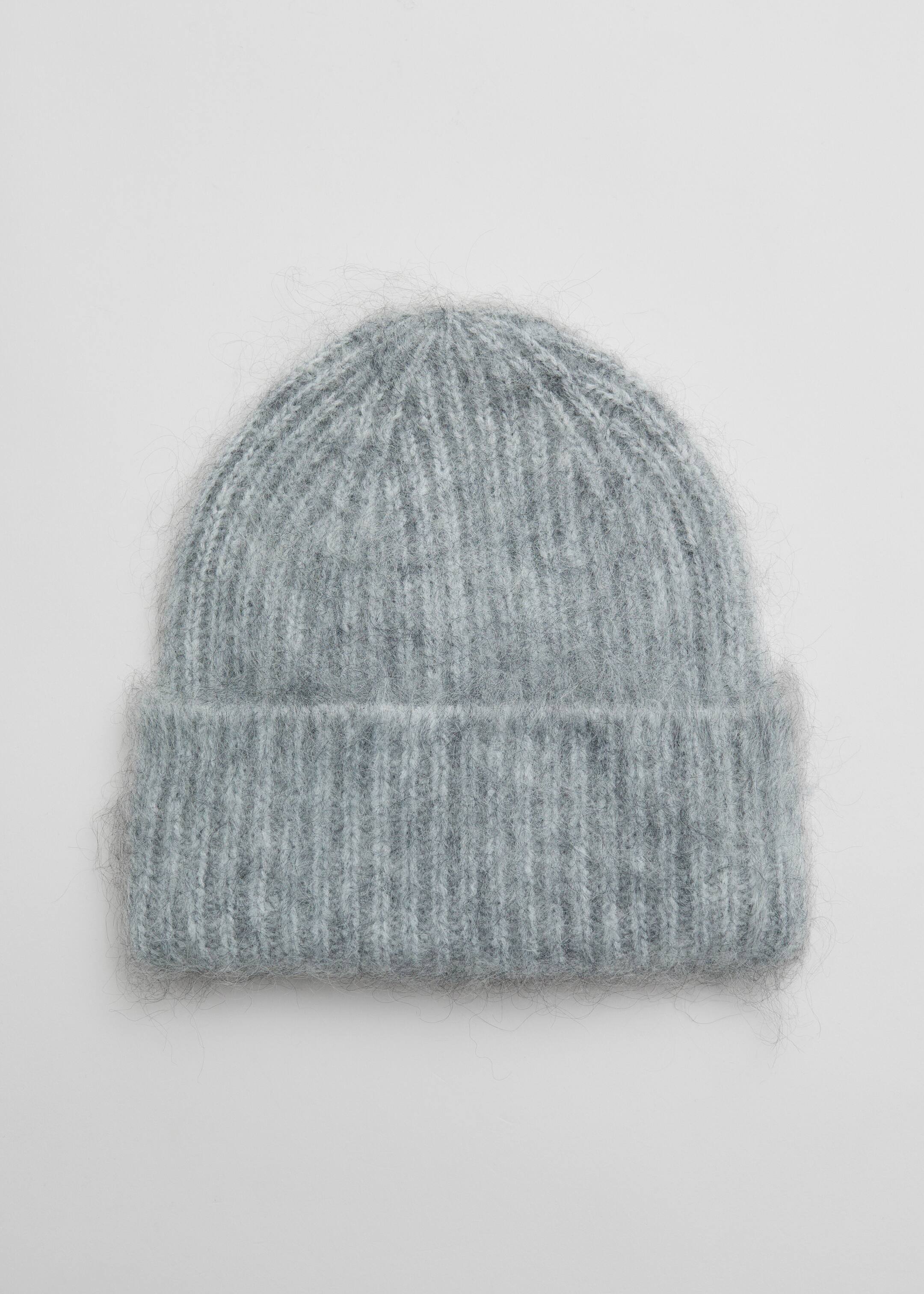 View larger image: Brushed Mohair-Blend Beanie - Grey - Ladies | H&M GB 1