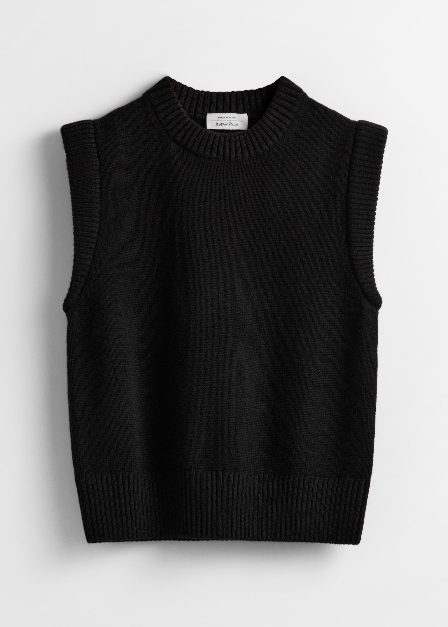 Knitted Vest - Black