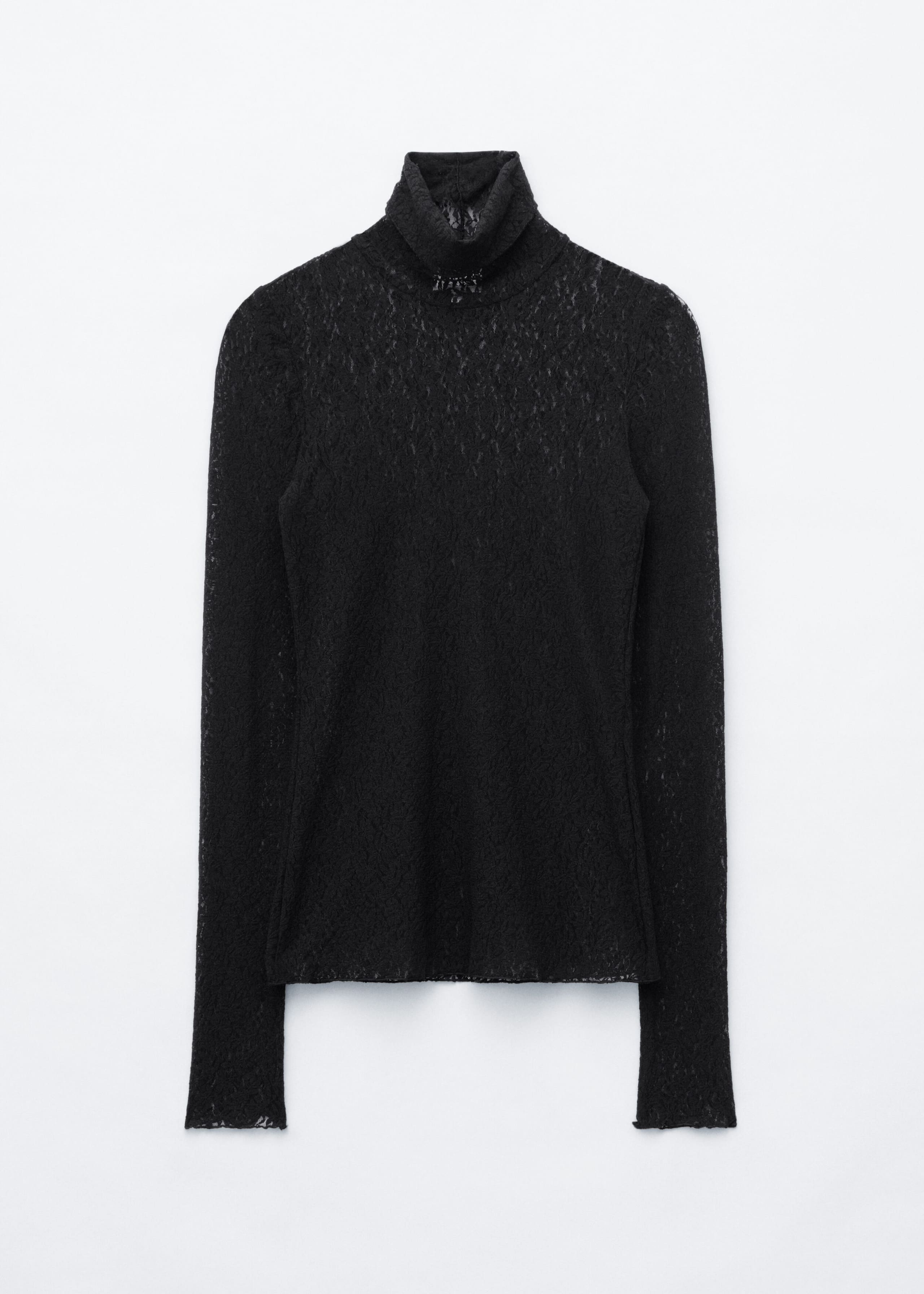 Lace Turtleneck Top - Lilac - Still Life
