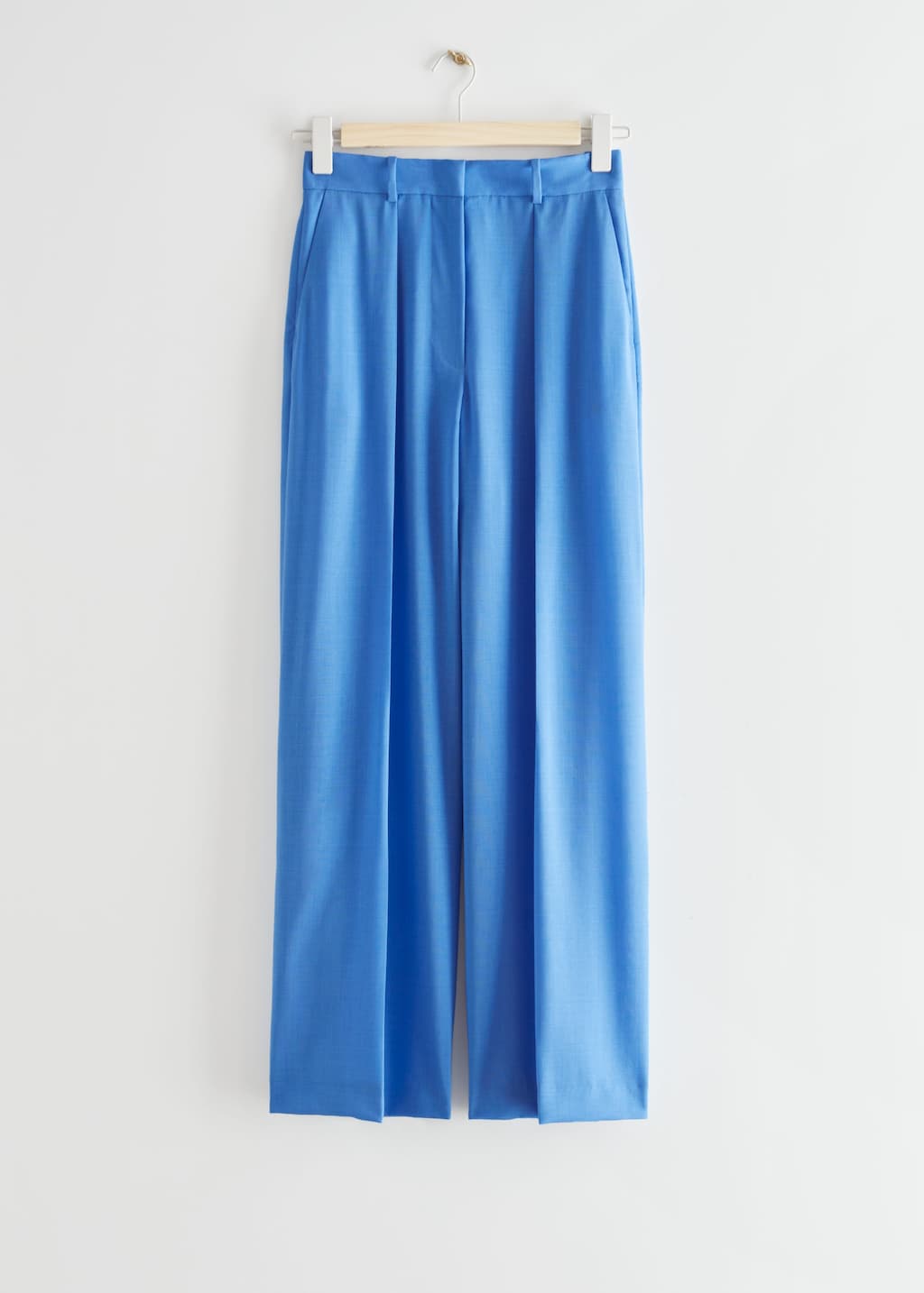 Pantalon ample en laine - Bleu - Still Life