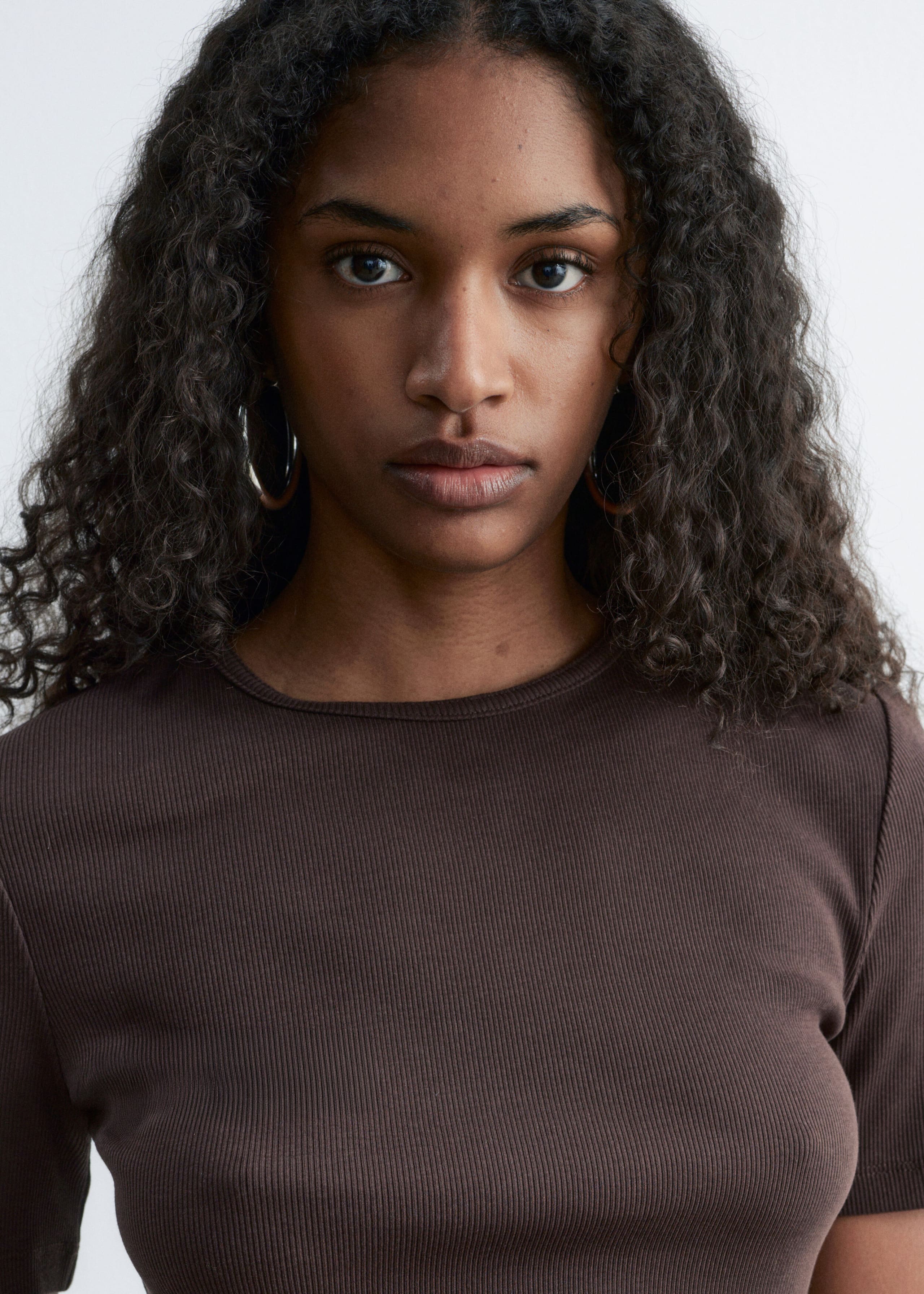 Image of Ribbed T-shirt