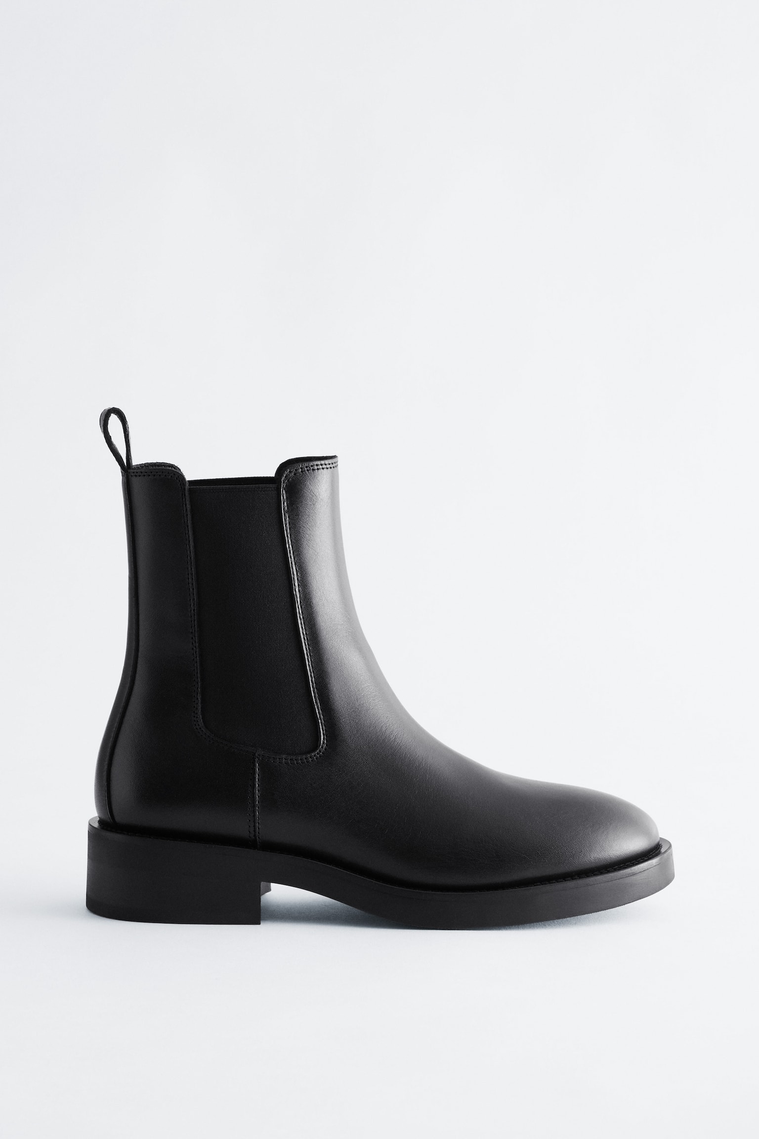 Leren chelsea boots - Zwart