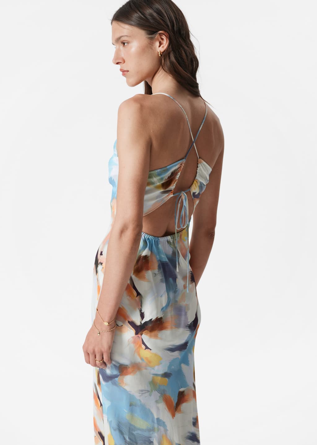 Image of Satin Slip Midi Dress