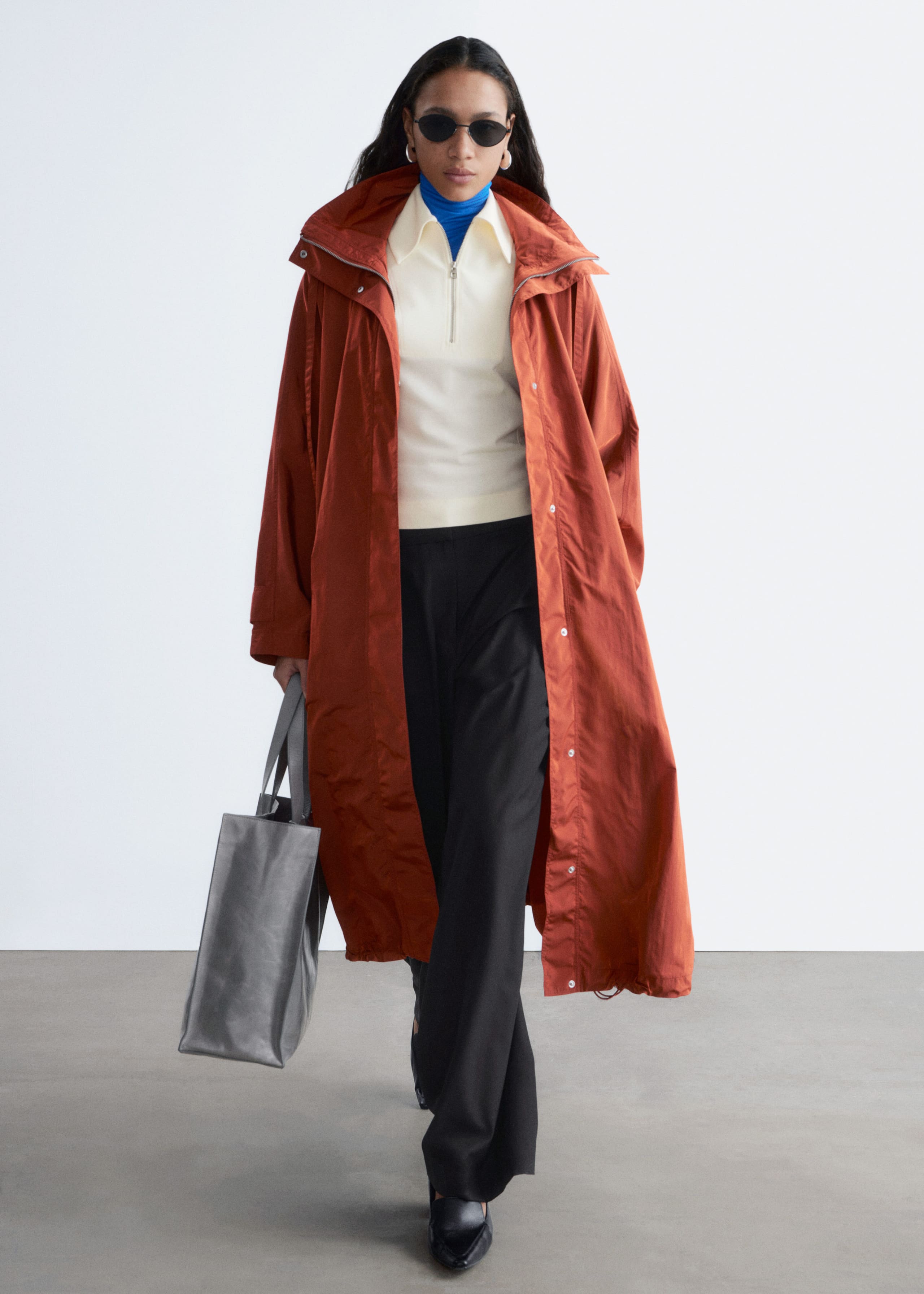 Image of Technical Nylon Hooded Parka