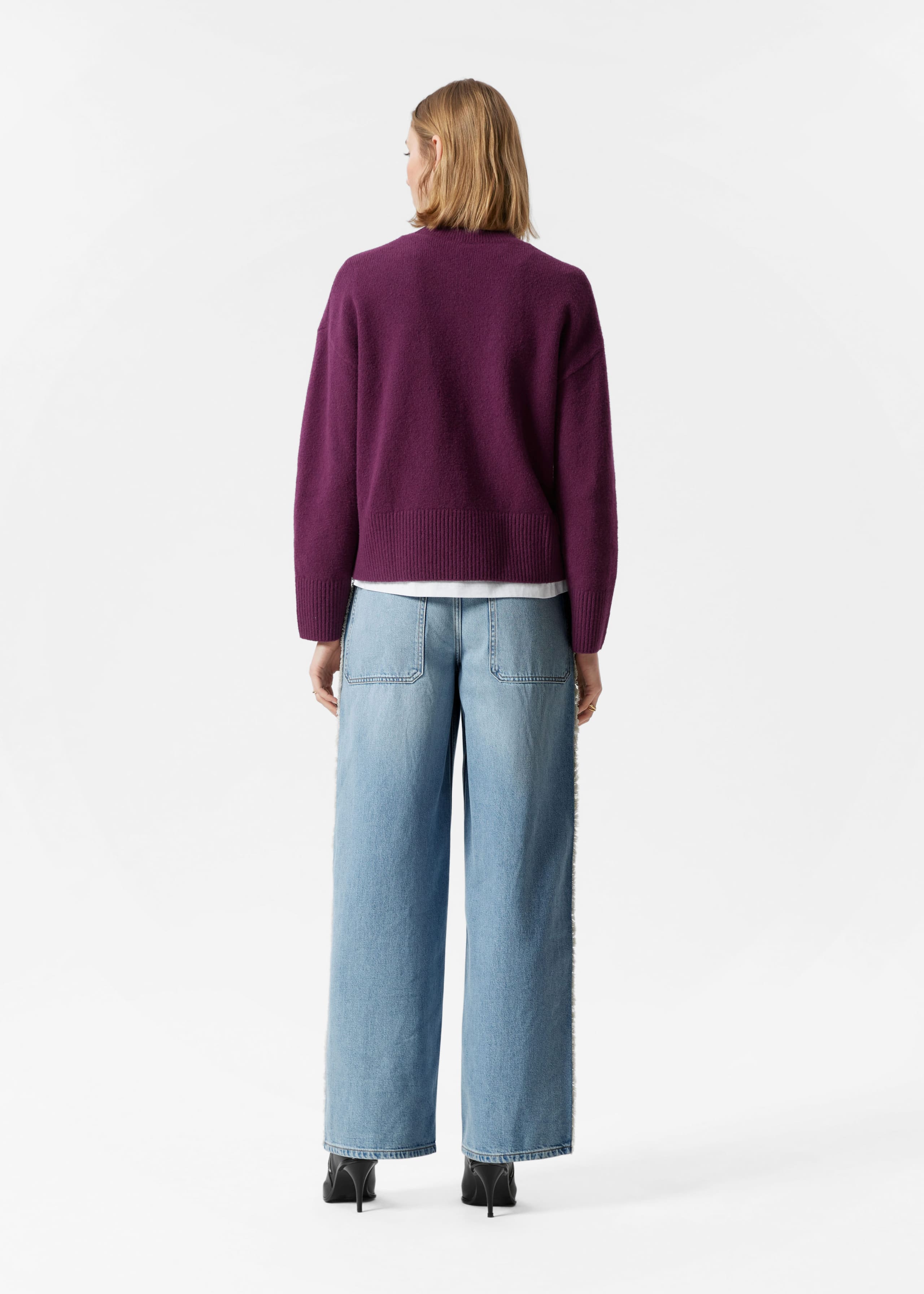 Image of Relaxed Fit Knitted Sweater