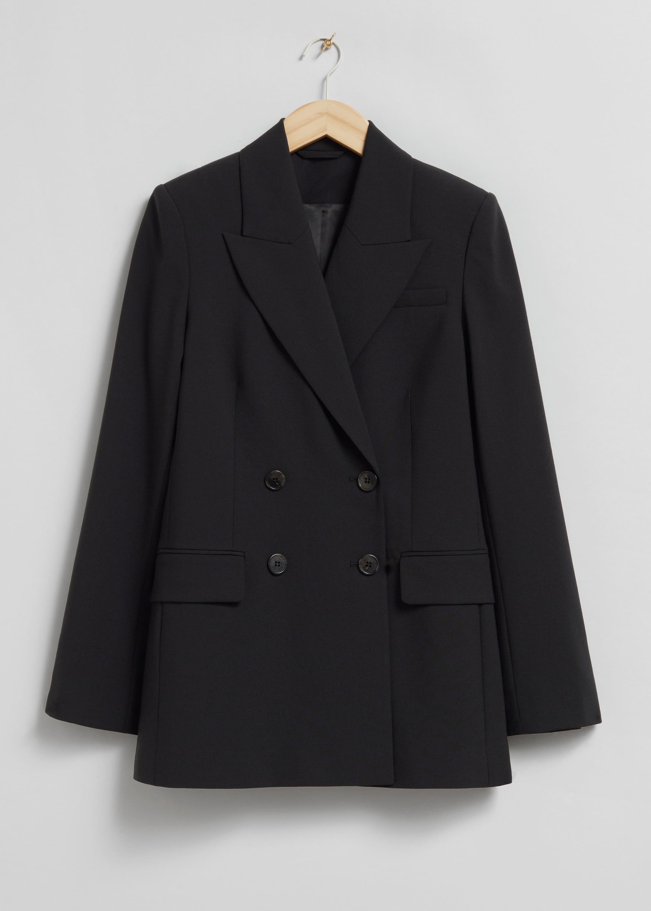 Visa större bild: Skräddad ullkavaj - Svart - DAM | H&M SE 1