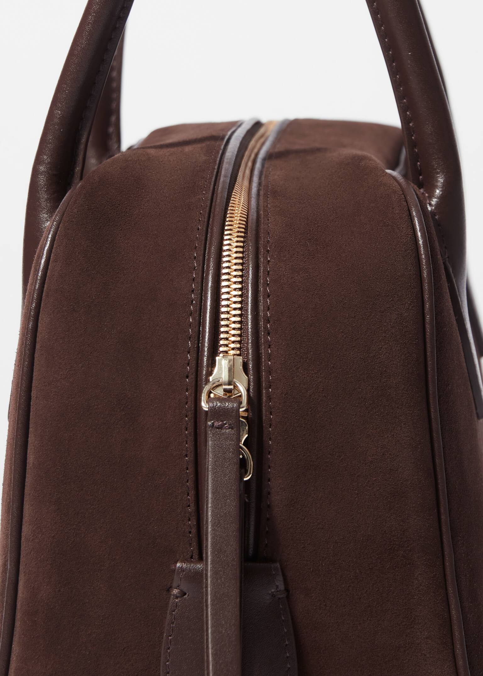 Borsa bowling in pelle - Marrone/Nero - 5