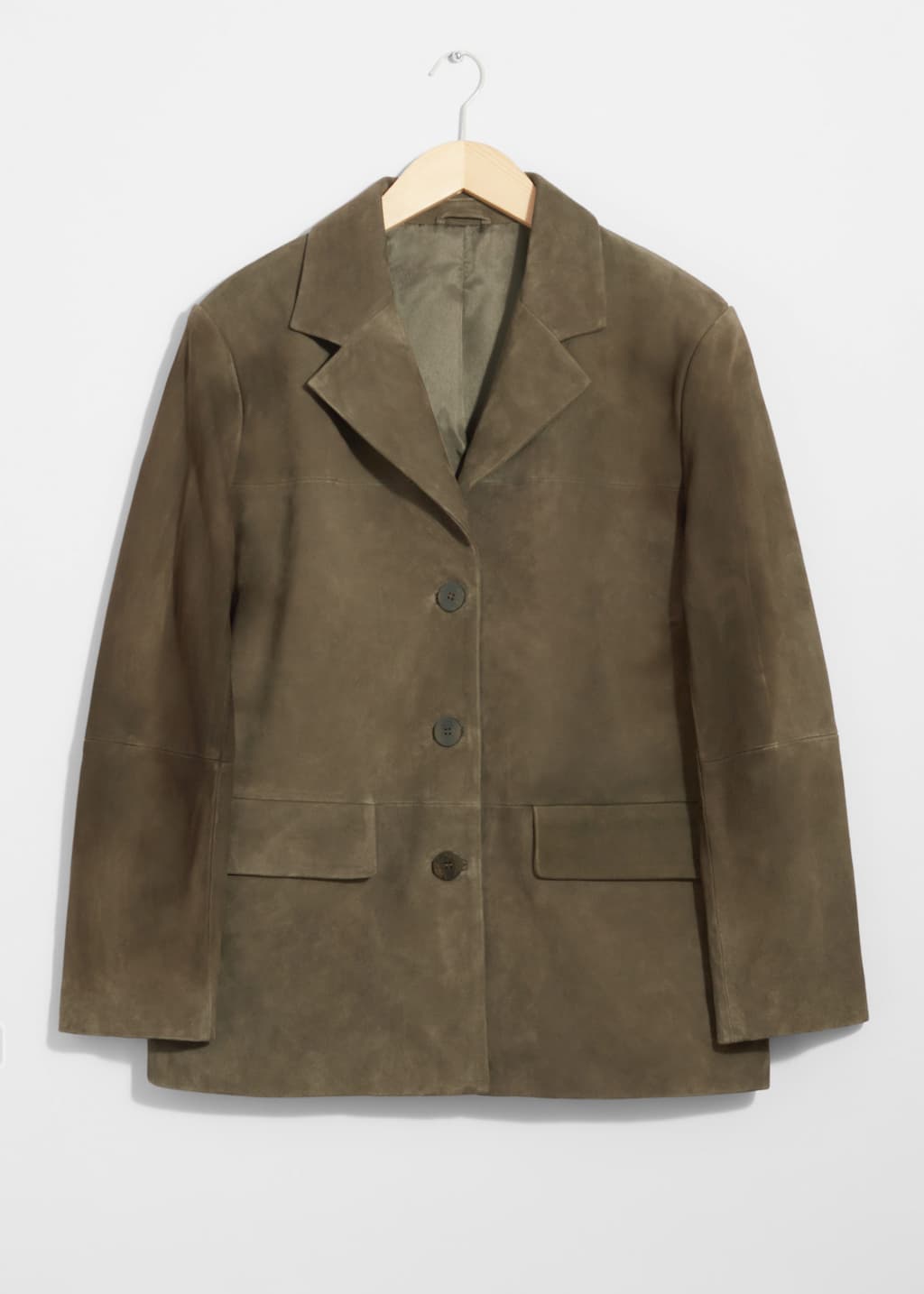 Blazer aus Veloursleder