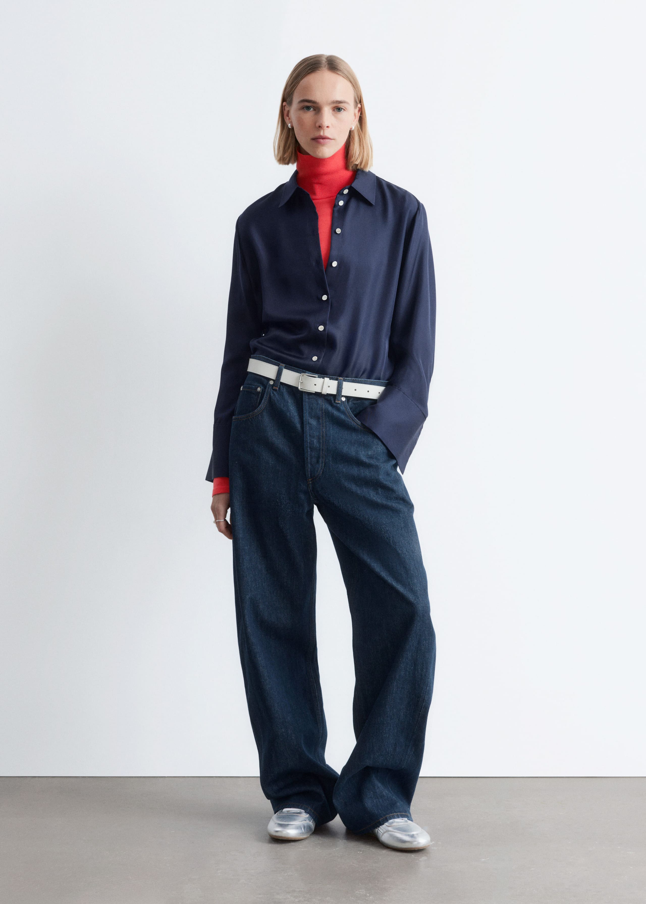 Image of Relaxed Silk Shirt