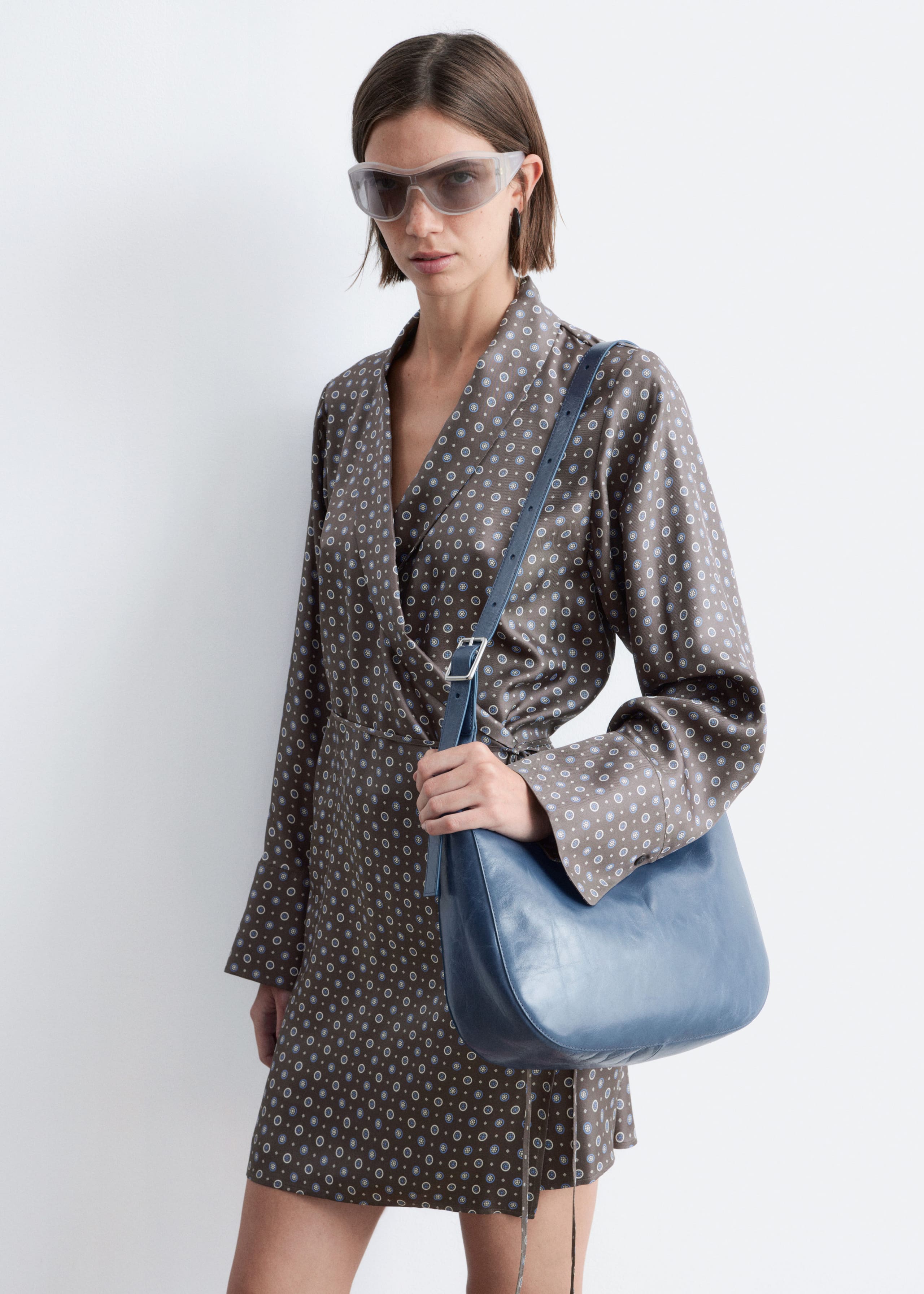 Image of Mini-Wickelkleid aus Seide