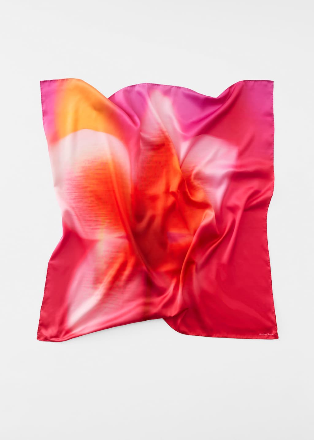 Image of Foulard quadrato con stampa floreale