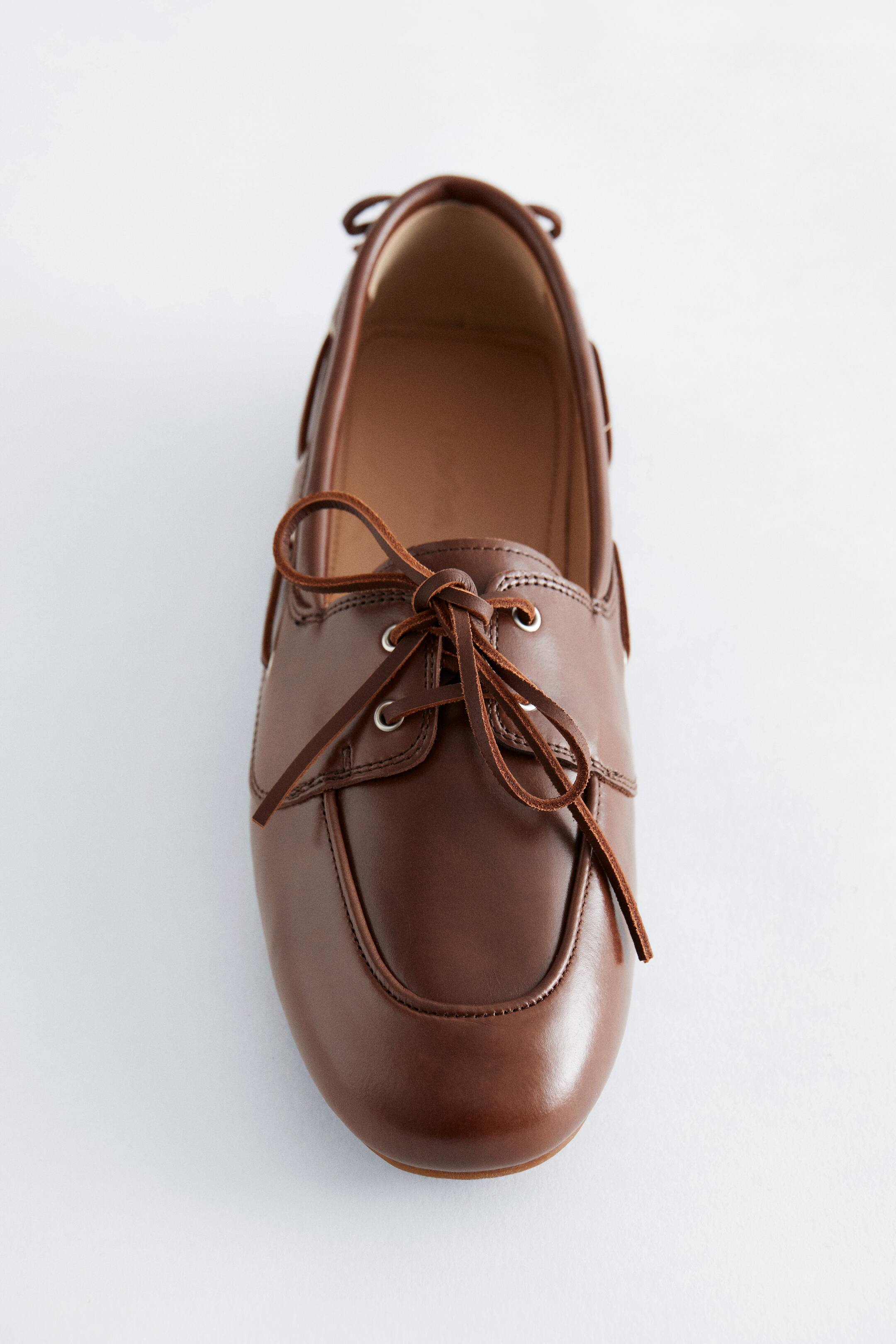 Visualizza immagine più grande: Scarpe da barca in pelle - Marrone - DONNA | H&M IT 7