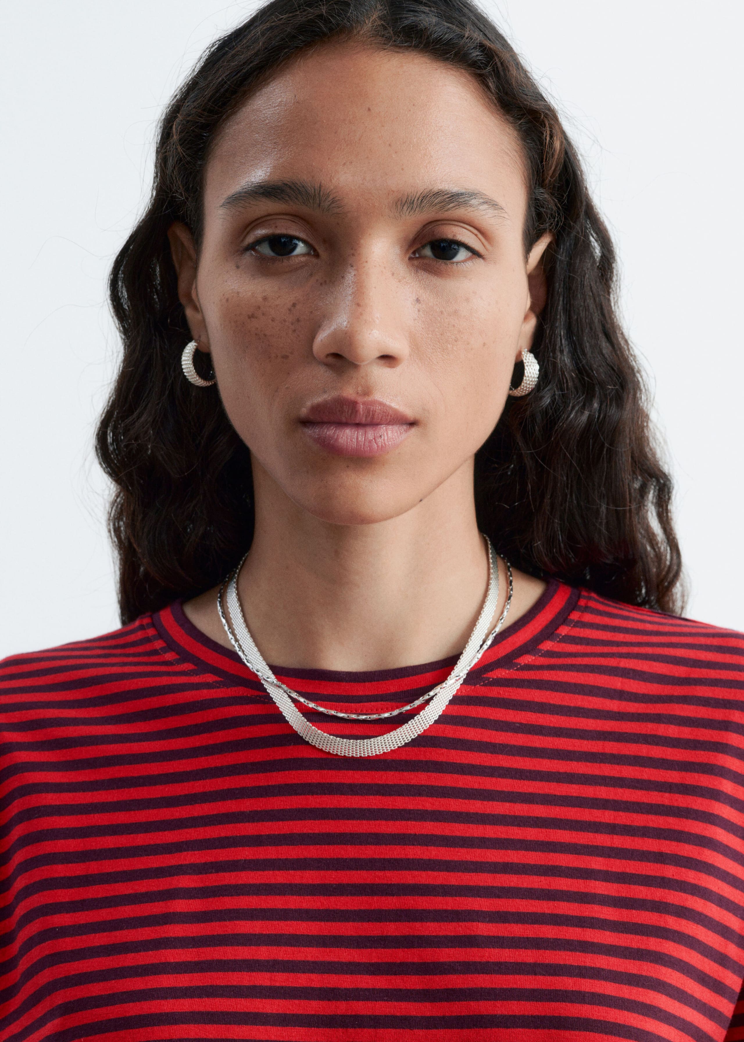 Cotton Jersey Top - Off White/Stripes - Lookbook