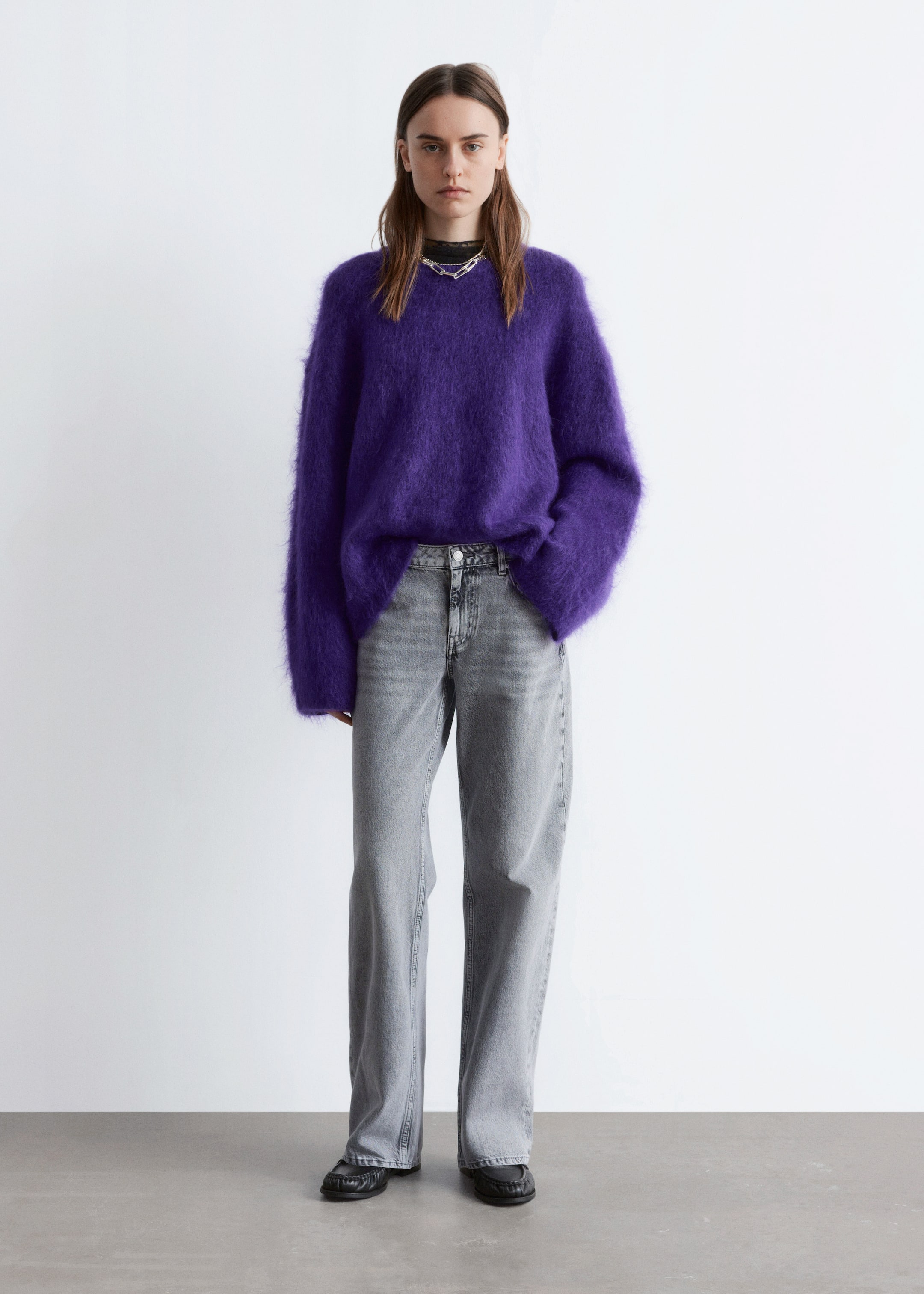 Преглед на по-голямо изображение: Дънки с прав крачол - Светло сиво - ЖЕНИ | H&M BG 1