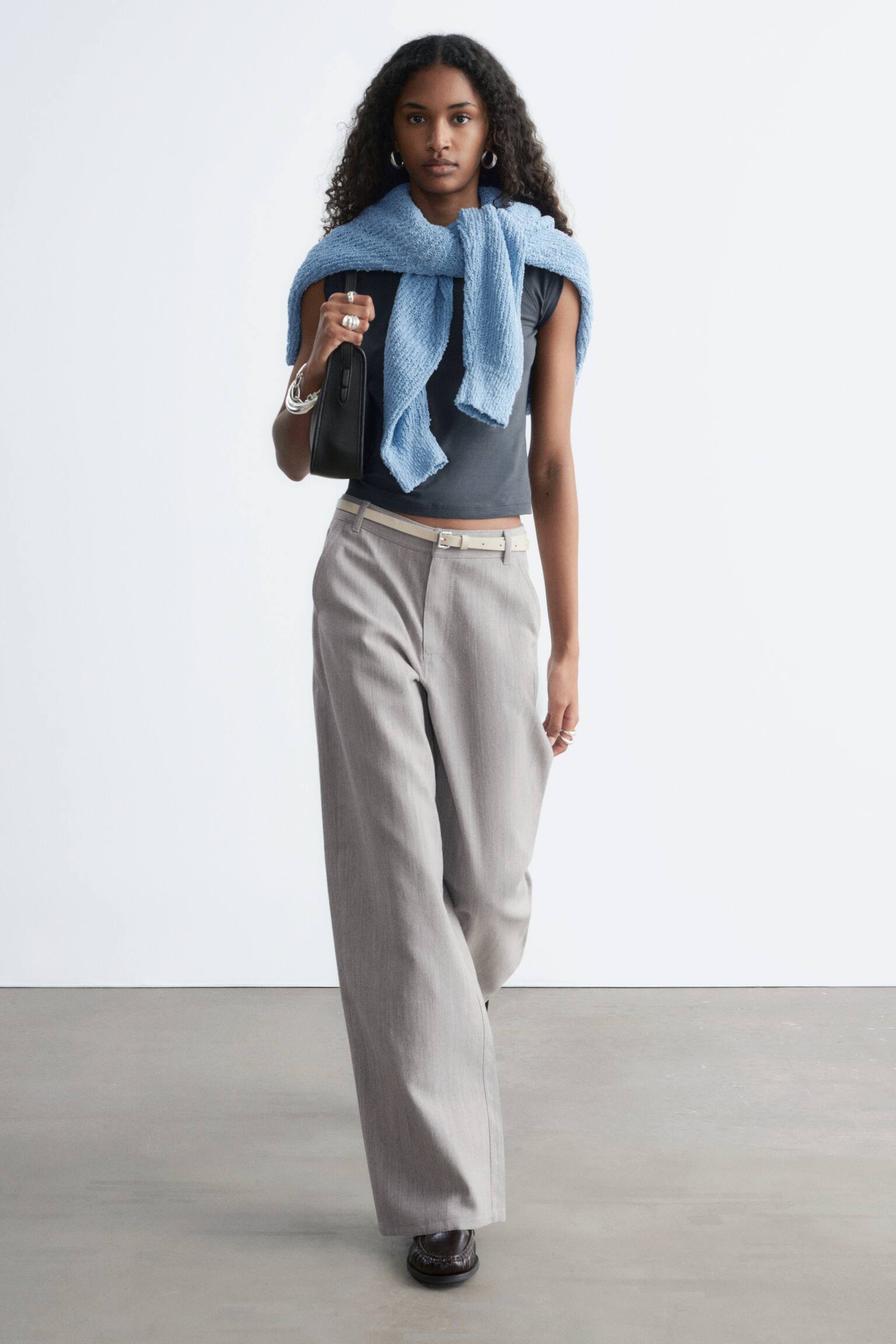 Wide-Leg Wool Trousers - 7