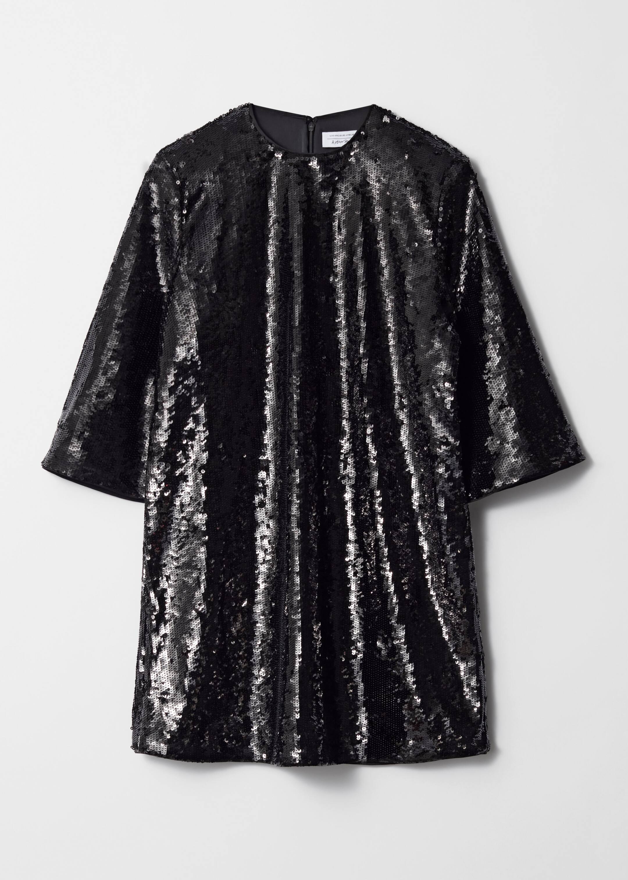 Zobacz większy obraz: Sukienka mini z cekinami - Czarny - ONA | H&M PL 1