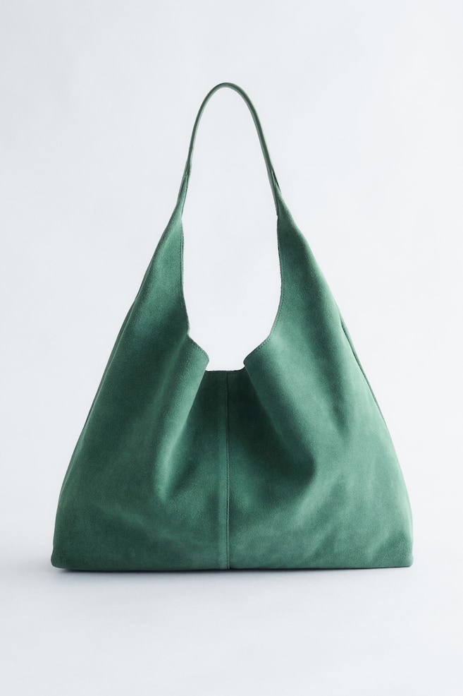 Large Tote Bag - Emerald Green/Brown/Dark grey/Brown - 1