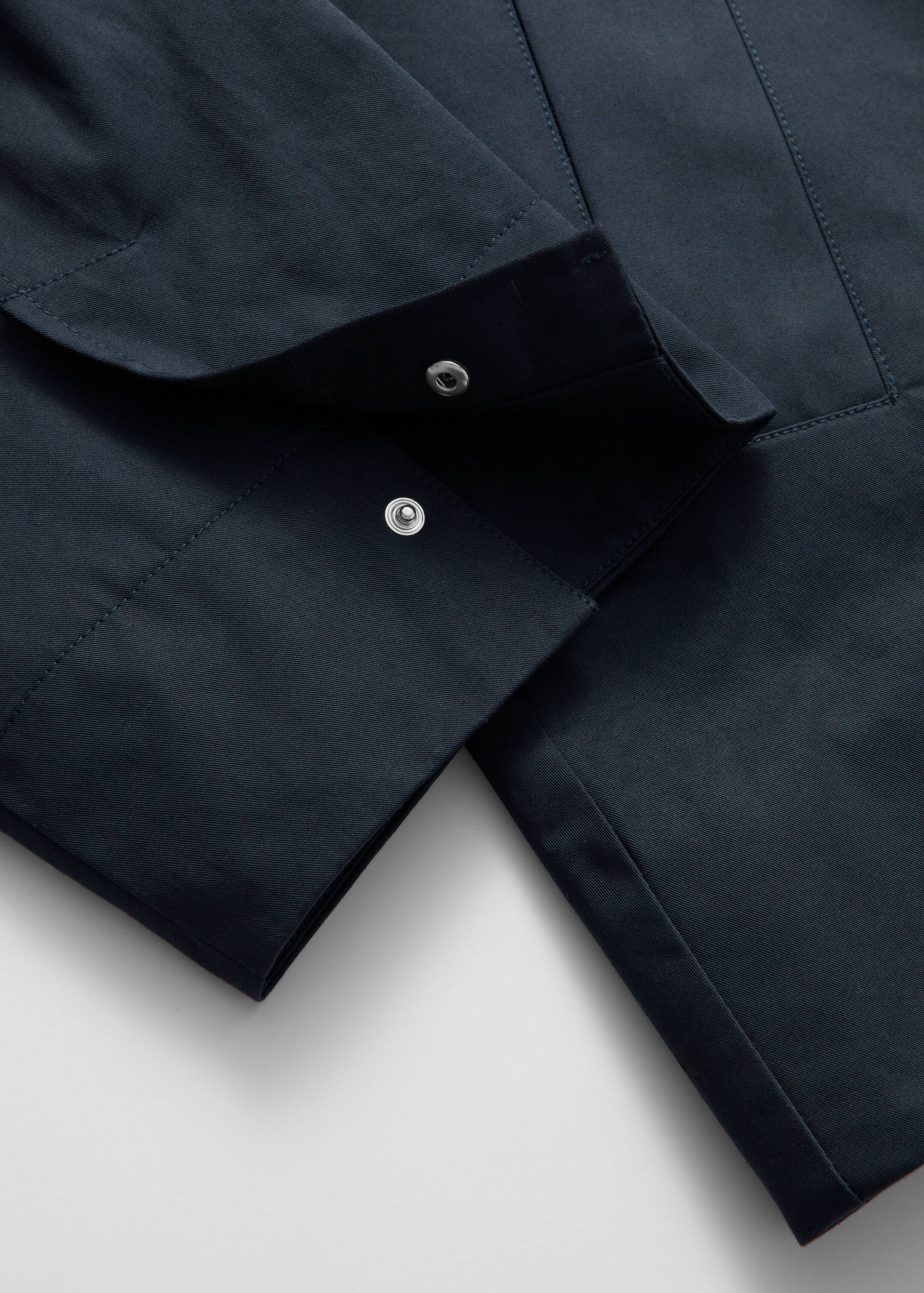 Grotere afbeelding bekijken: Jas met A-lijn model en trechterhals - Donkerblauw - DAMES | H&M NL 9