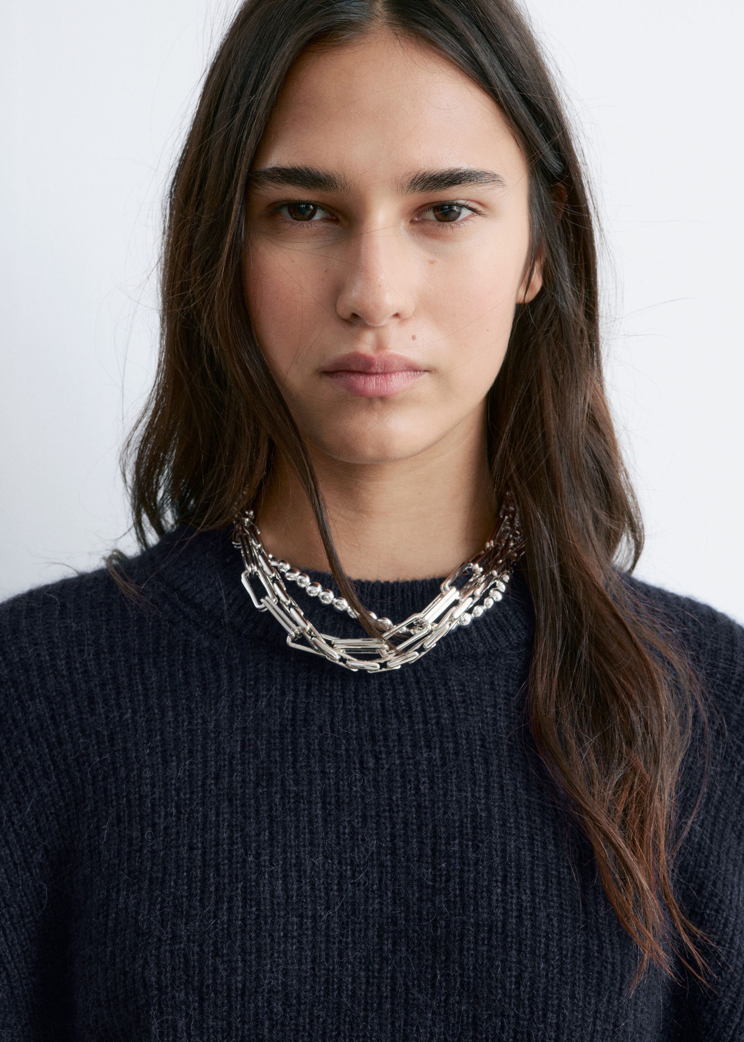 Image of Alpaca-Blend Balloon-Sleeve Jumper