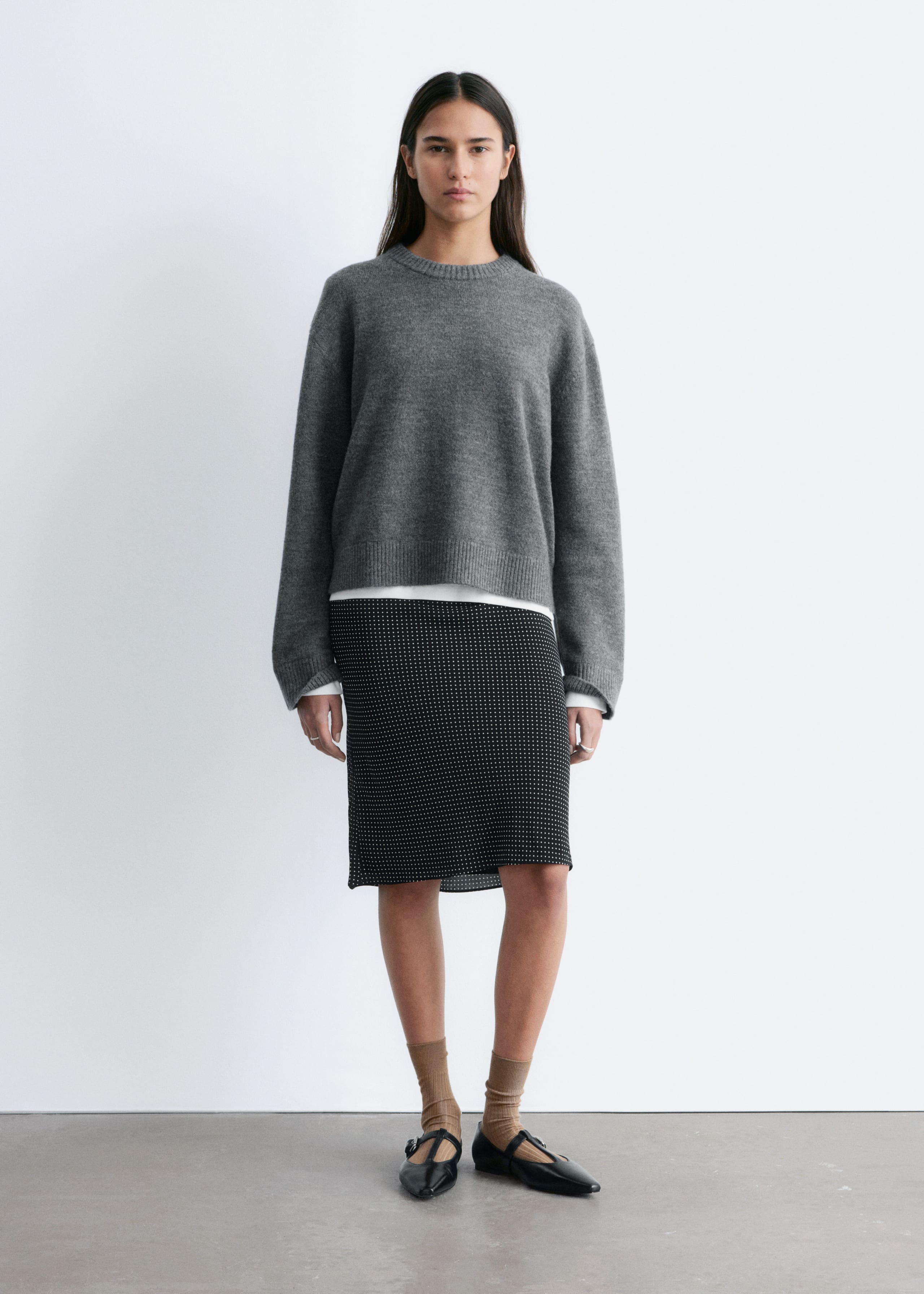 Image of T-Bar Leather Ballet Flats