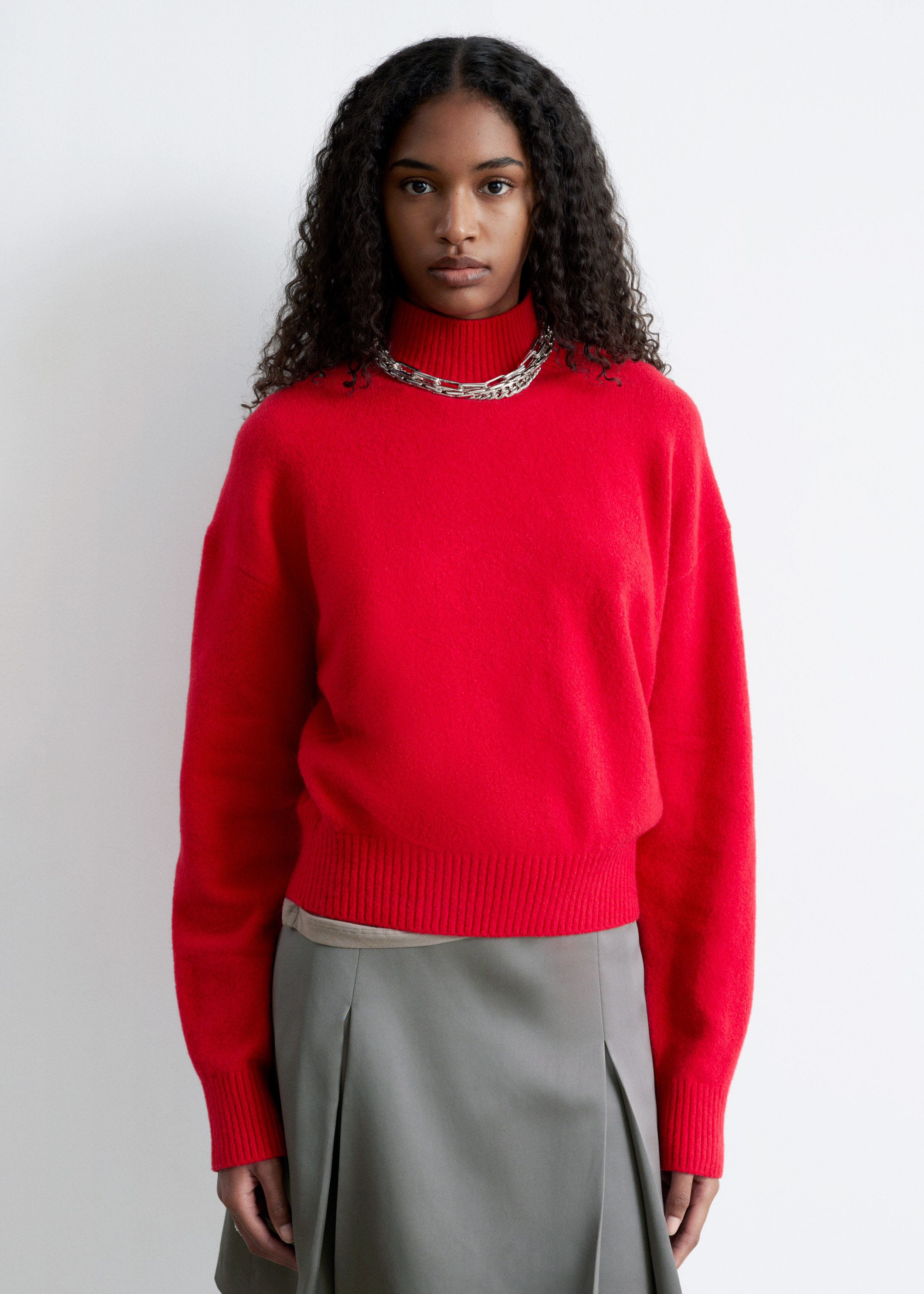 Turtleneck Jumper - Bright Red - Sweaters - & Other Stories GB