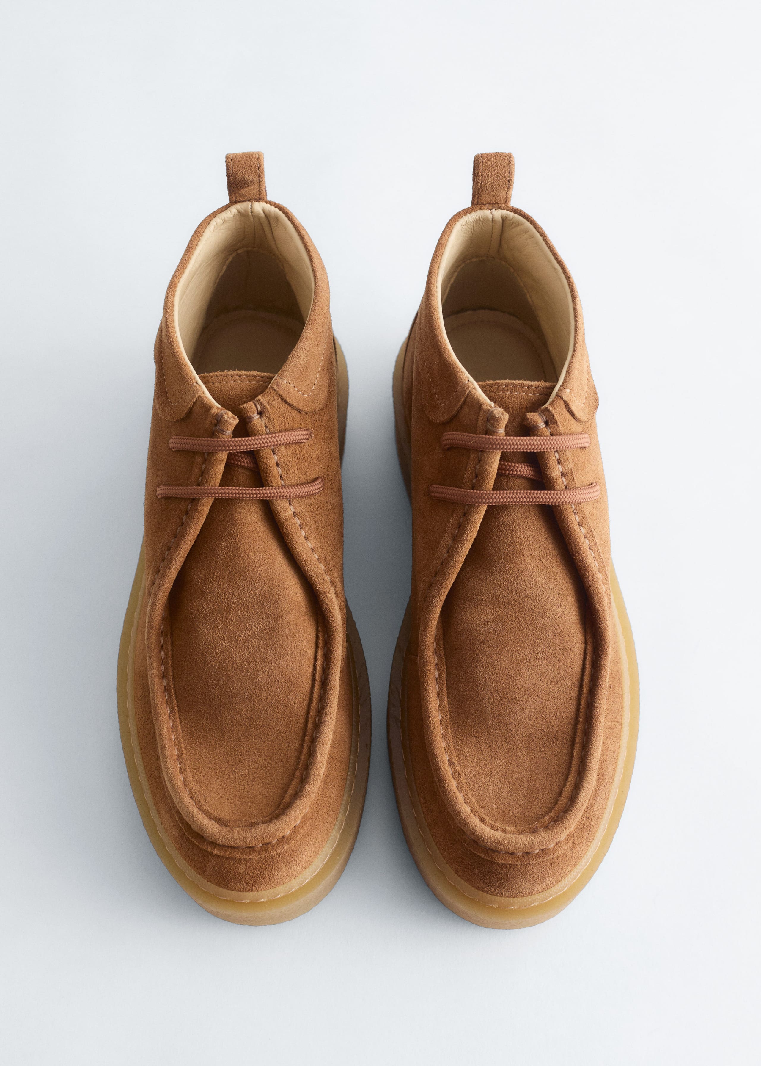 Image of Desert Boots aus Veloursleder mit Plateausohle
