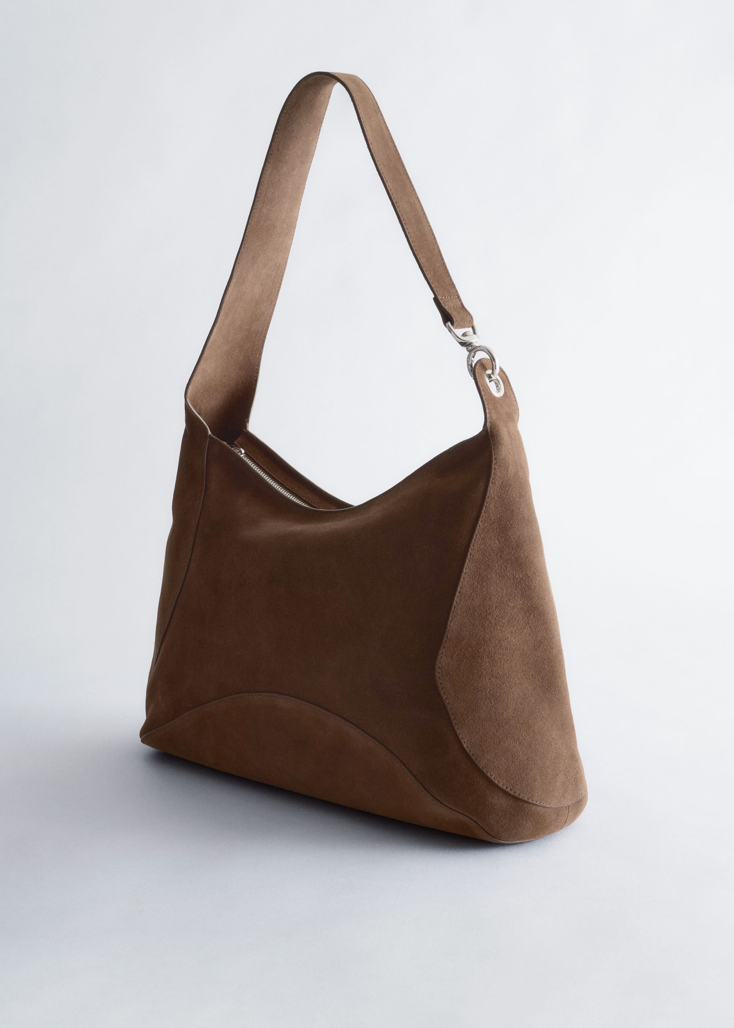 Split-Suede Carryall Bag - Dark Brown - Still Life