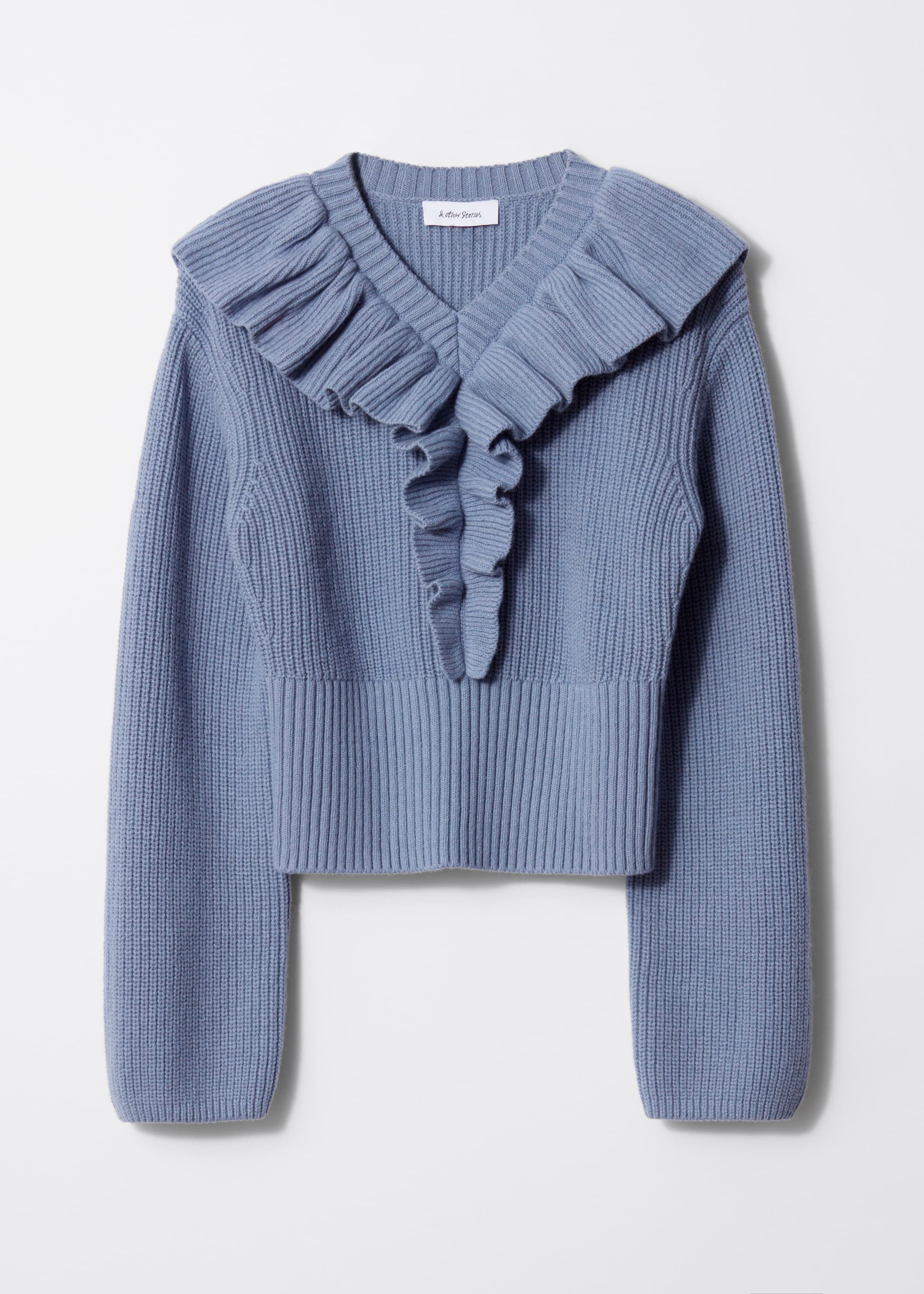 Ver imagen más grande: Jersey con volantes - Azul - MUJER | H&M ES 1