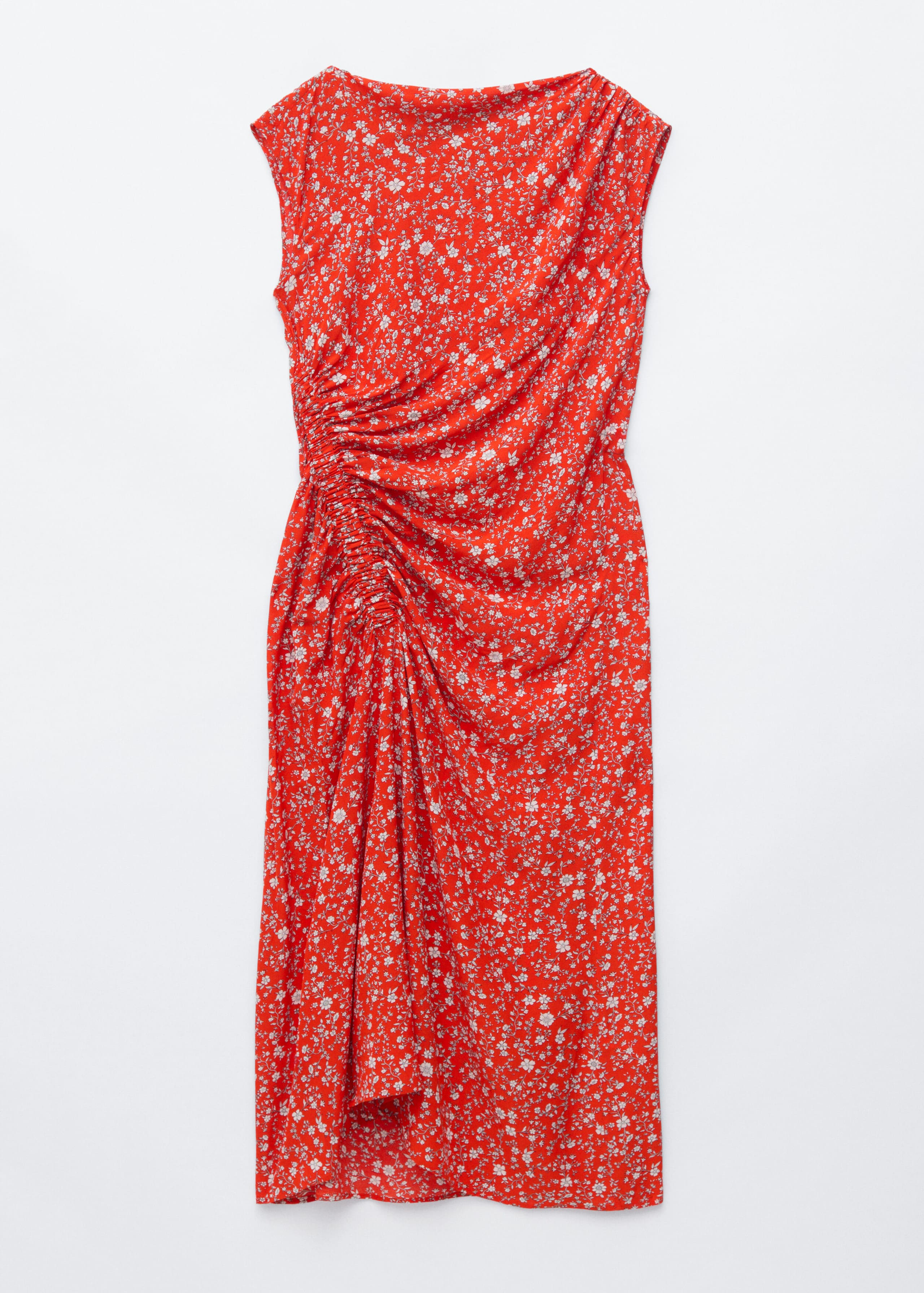 Image of Boat-Neck Midi Dress