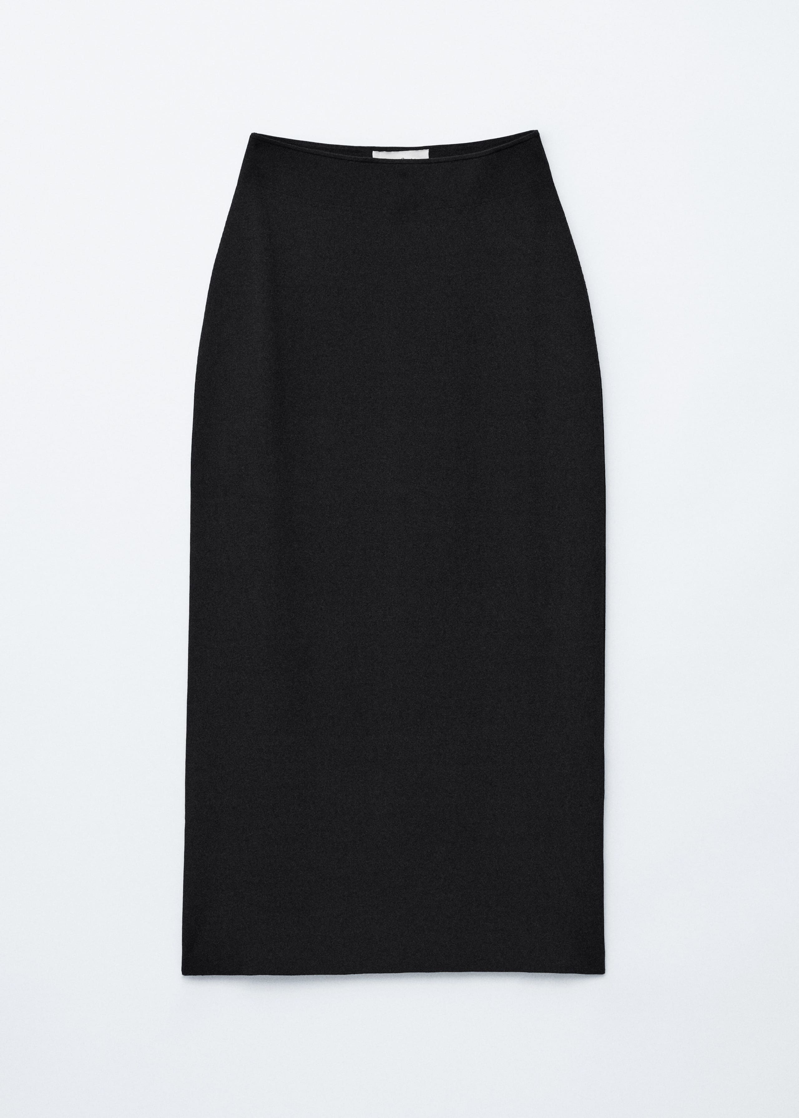 Image of Falda midi de tubo tejida