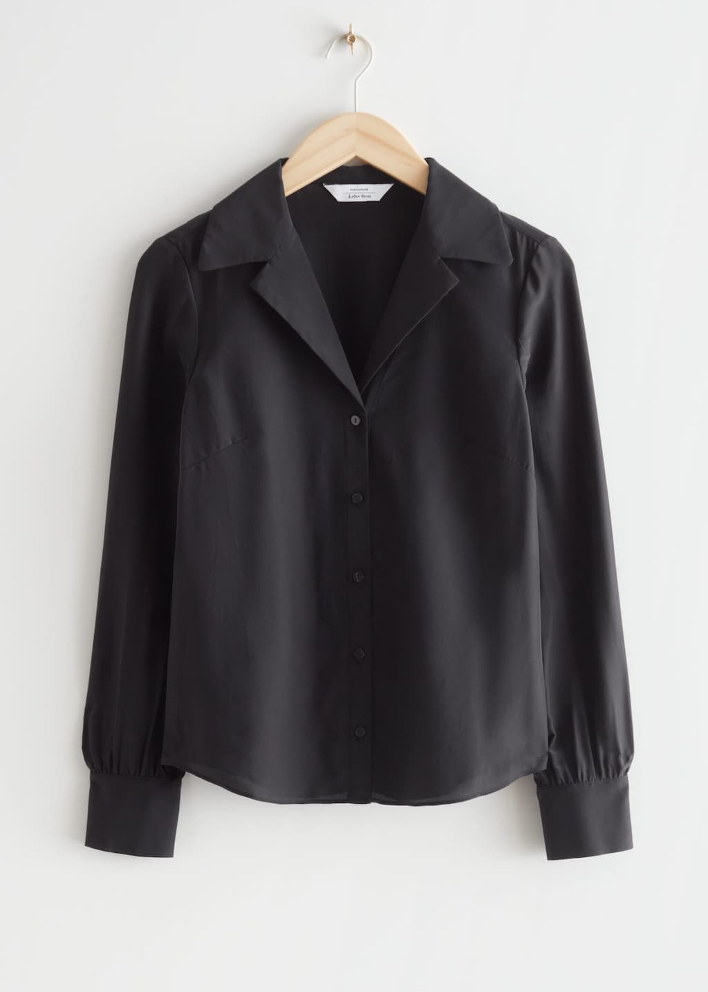 Silk Blend Blouse - Black - Still Life