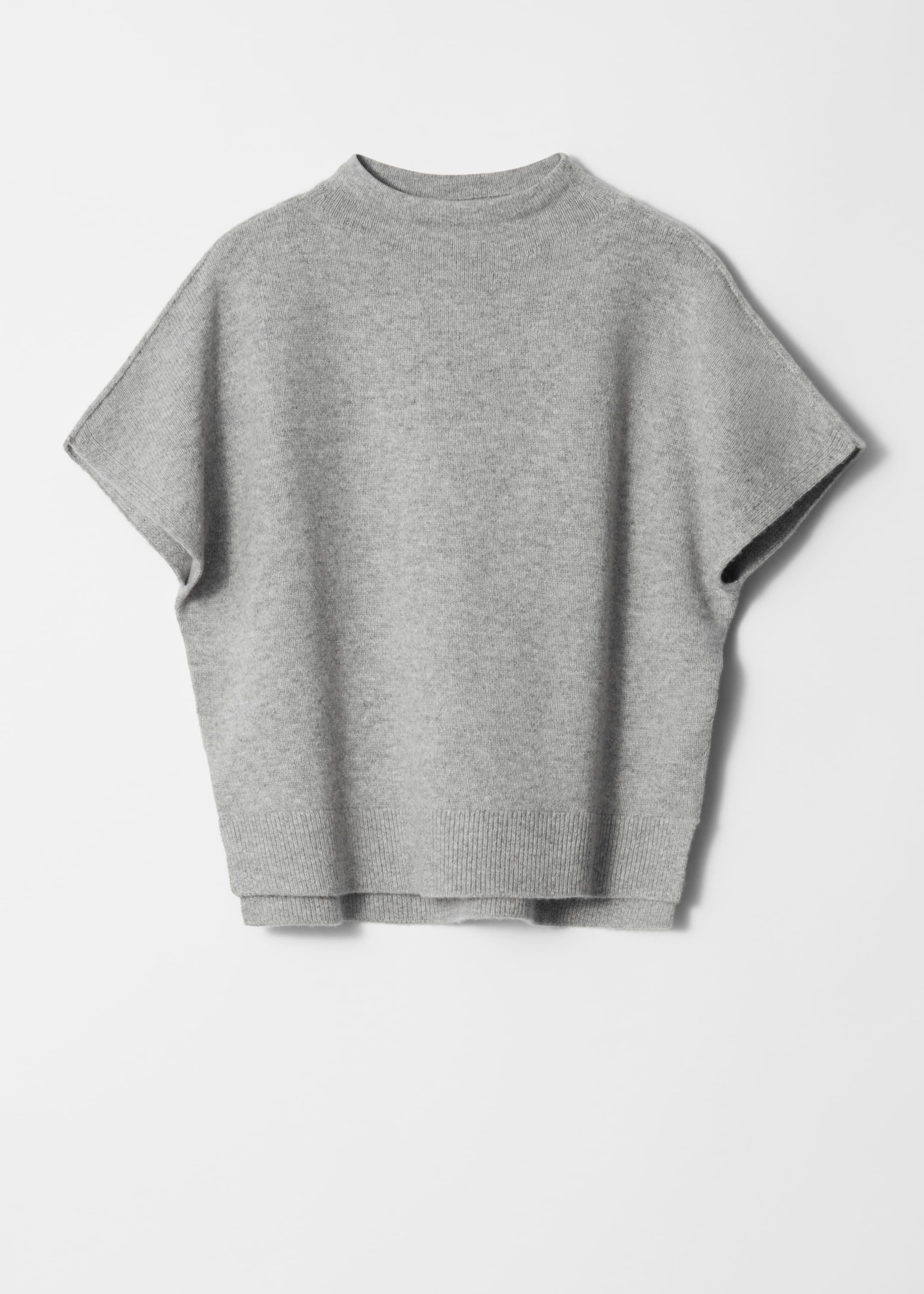 Zobrazit větší obrázek: Knitted Wool Top - Světle šedá - ŽENY | H&M CZ 1