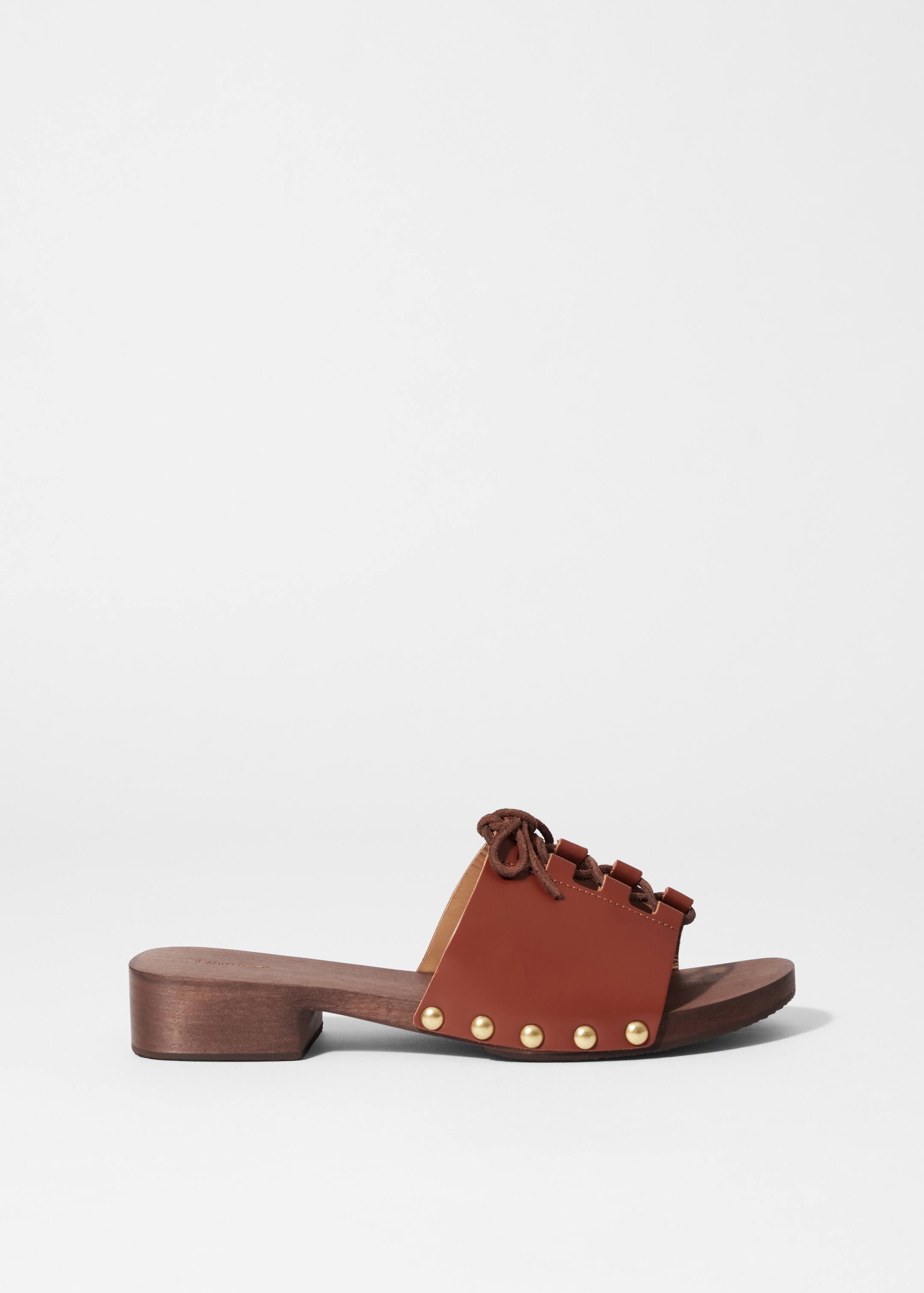 Agrandir l'image: Sandales en bois à lacets - Marron Clair - FEMME | H&M BE 3