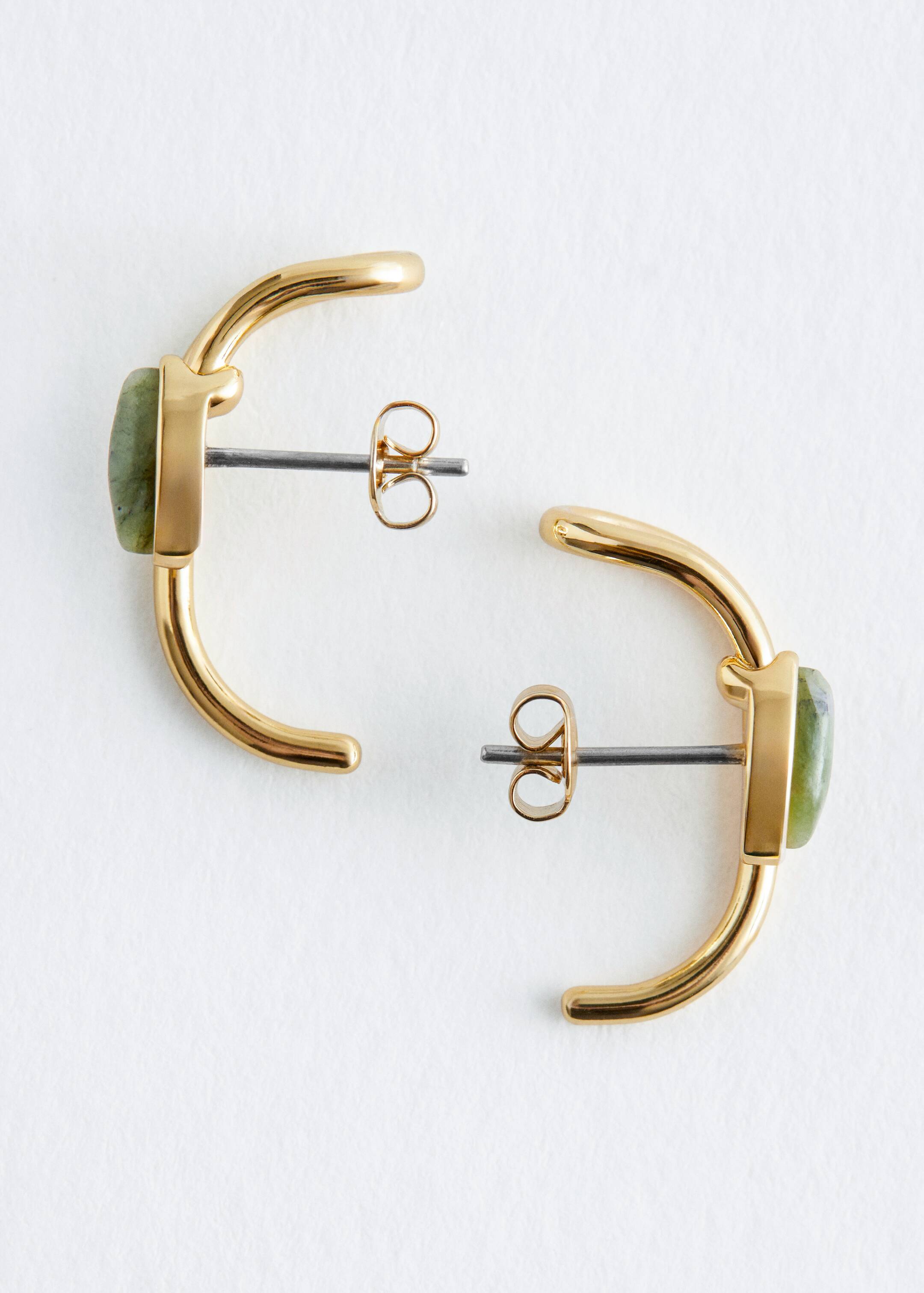 Agrandir l'image: Clous d’oreilles façon bagues d’oreilles - Vert/Doré - FEMME | H&M FR 2