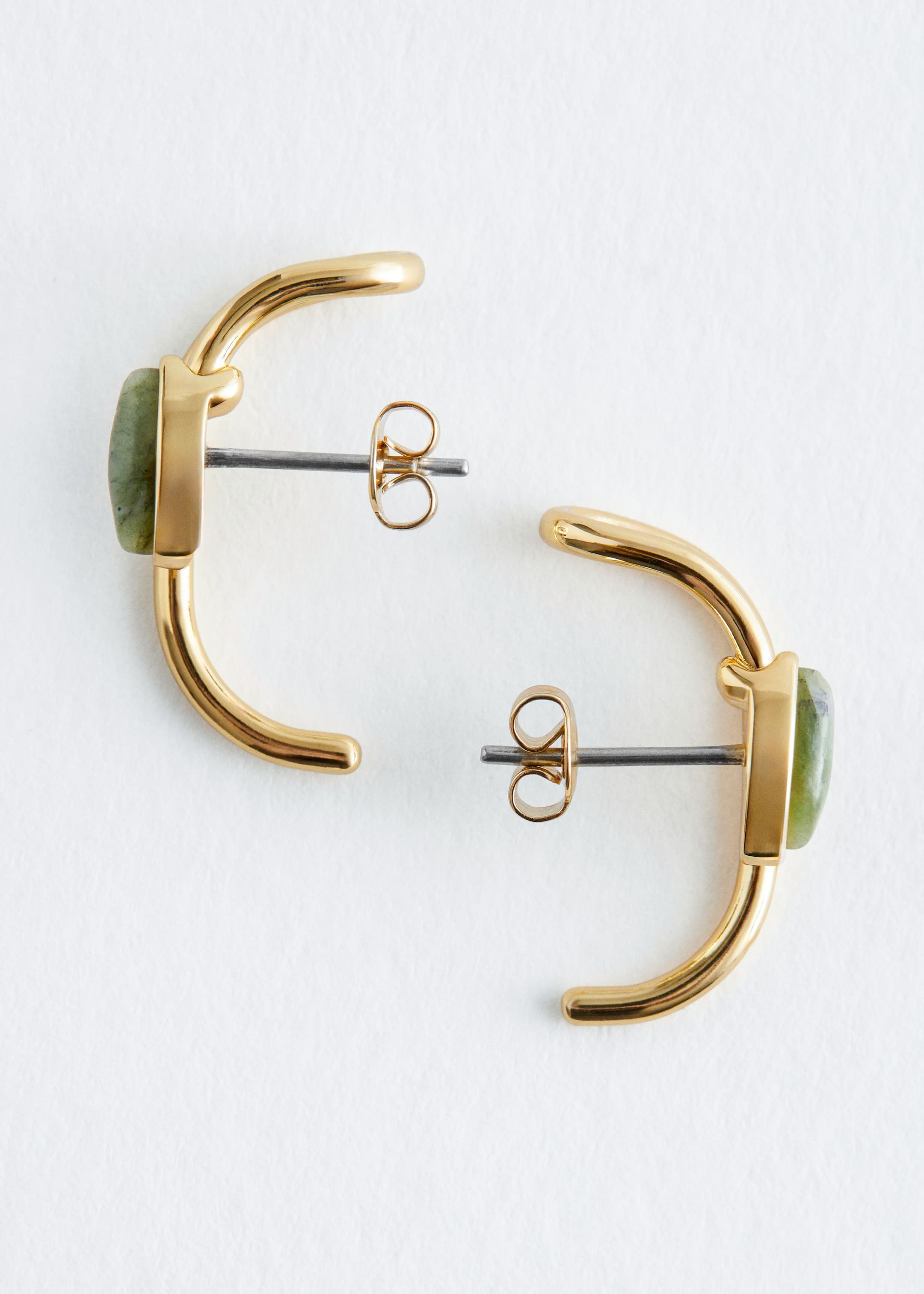 Agrandir l'image: Clous d’oreilles façon bagues d’oreilles - Vert/Doré - FEMME | H&M BE 2
