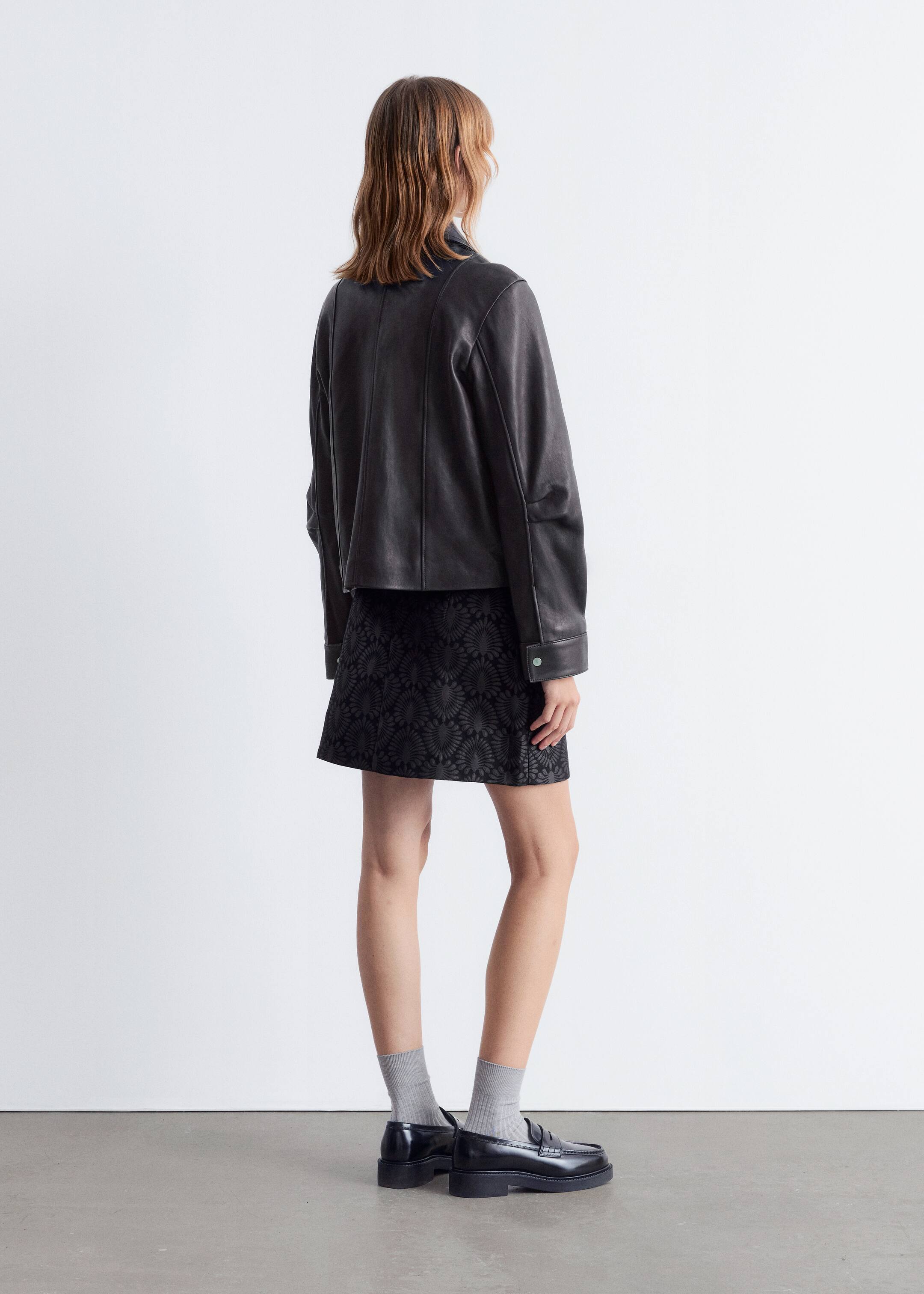 Größeres Bild ansehen: Patch-Pocket Leather Jacket - Black - Ladies | H&M DE 6