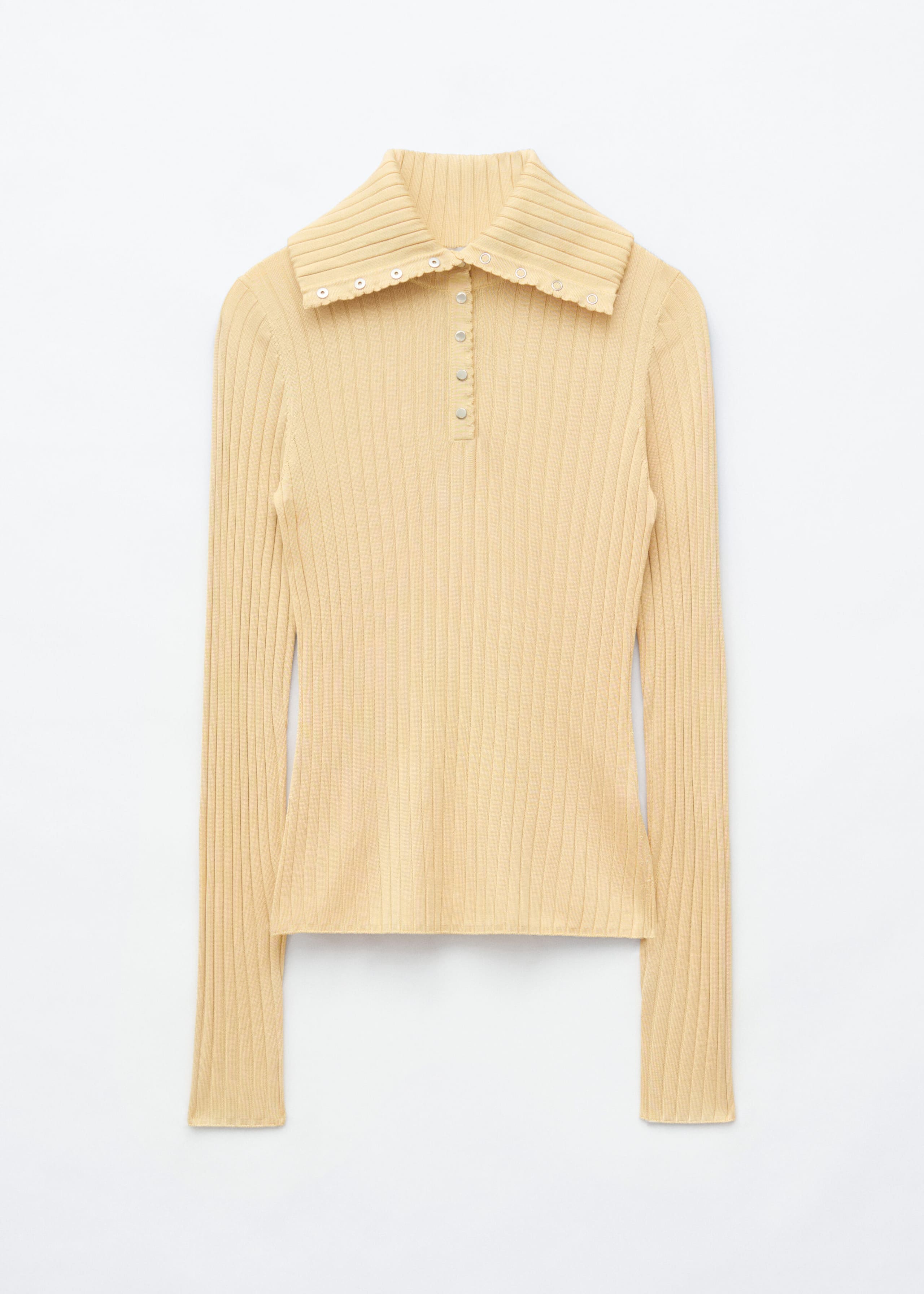 Scalloped Collar Top - Black - Still Life